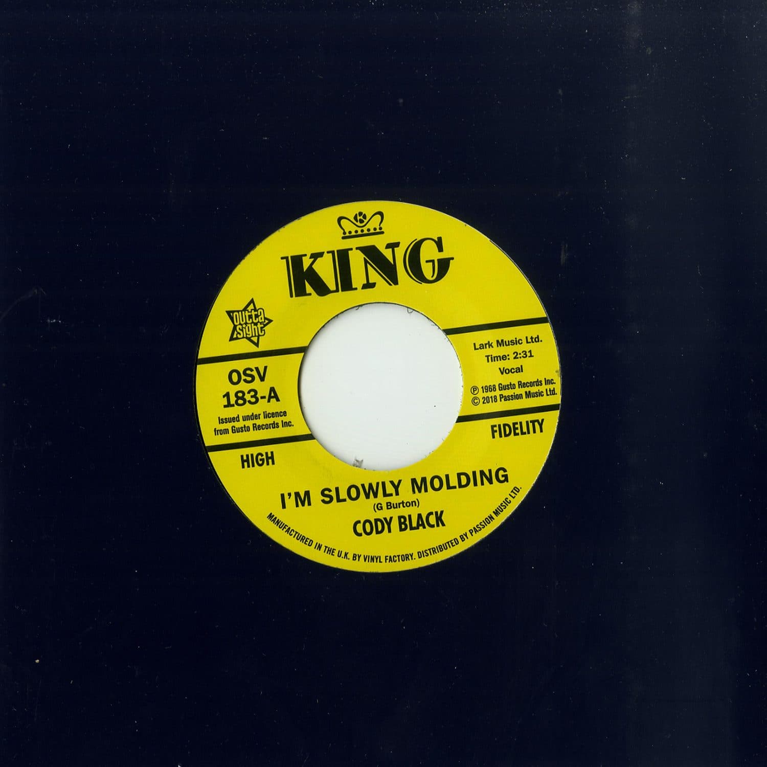 Cody Black / Charles Spurling - I M SLOWLY MOLDING / SHE CRIED JUST A MINUTE 