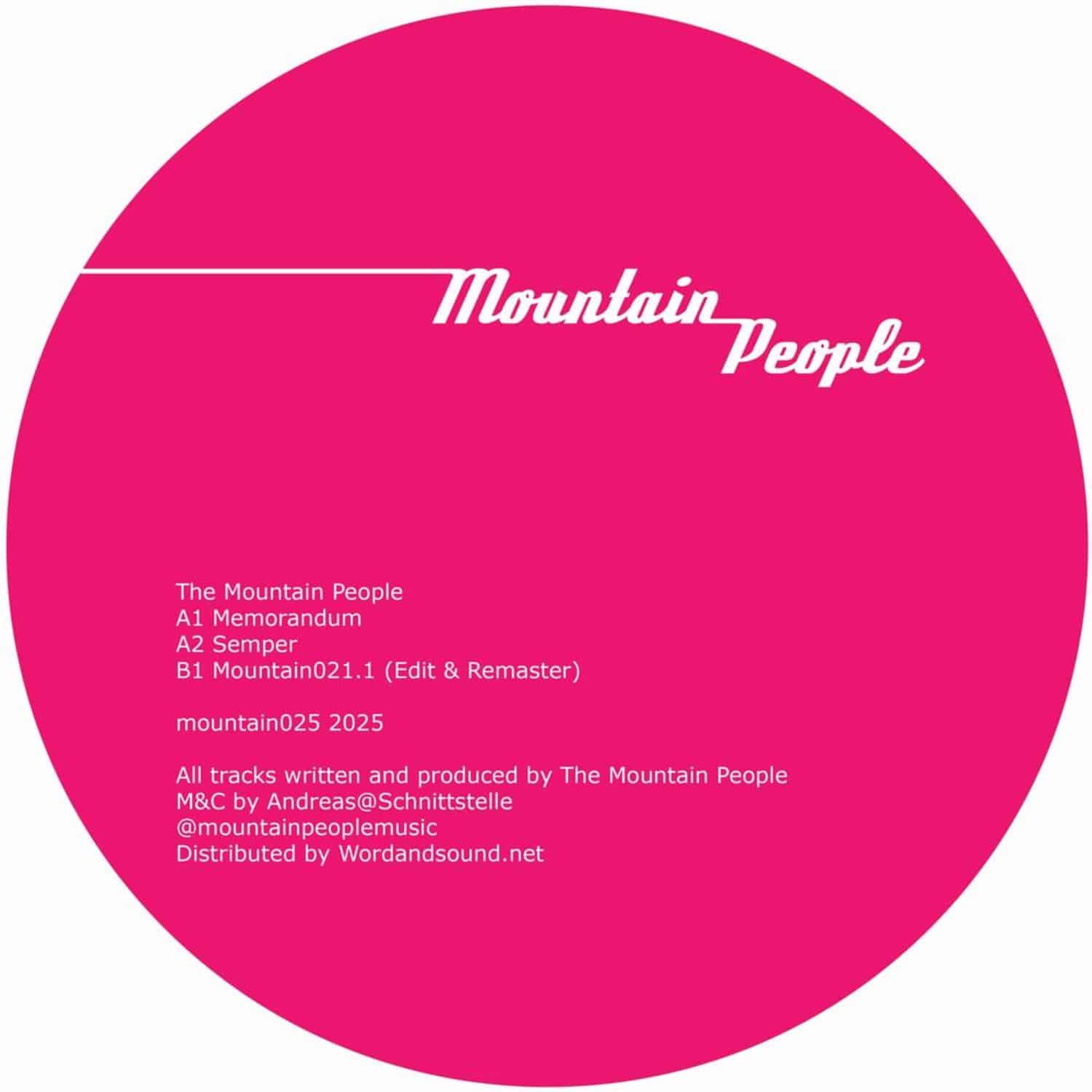 The Mountain People - MEMORANDUM