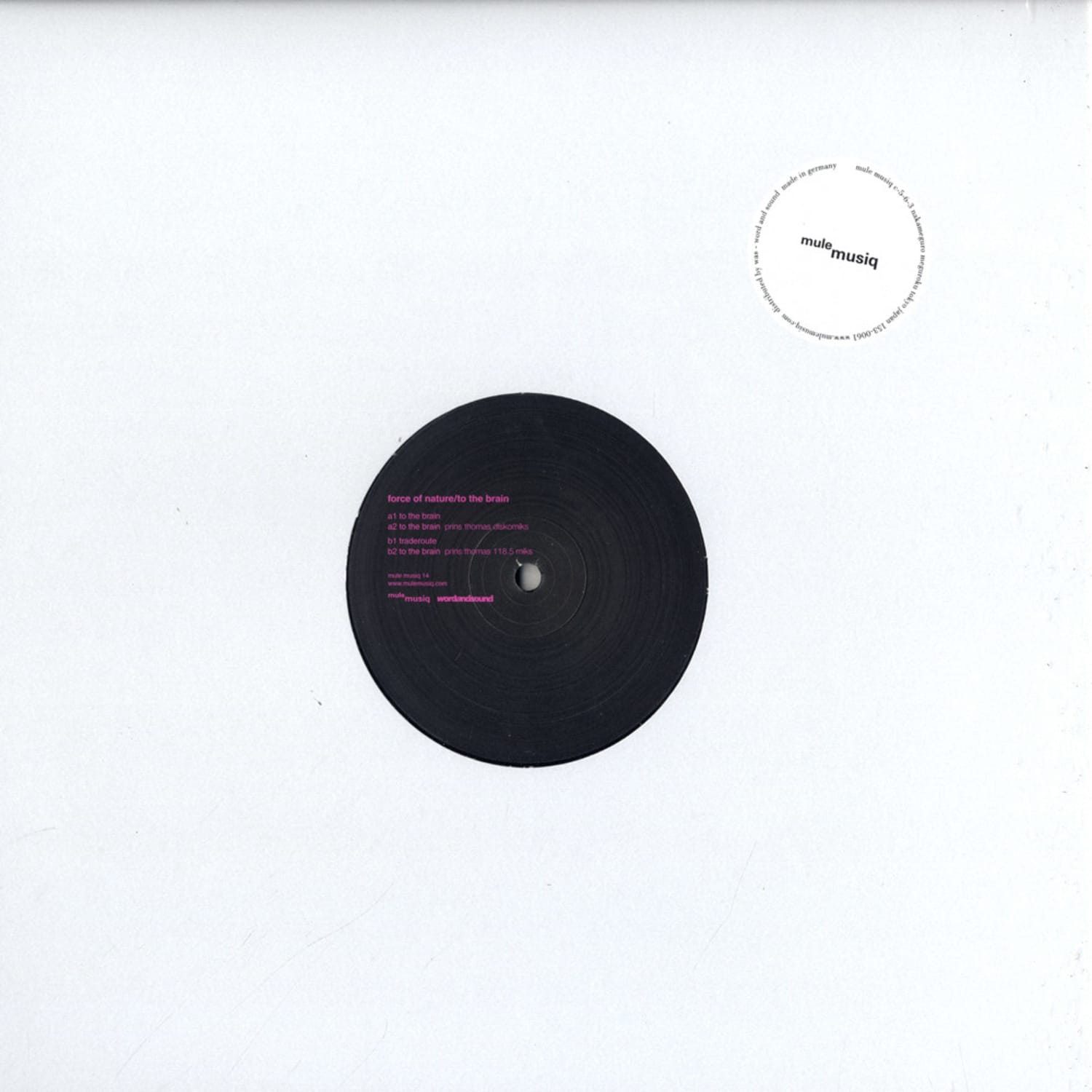 Force Of Nature - TO THE BRAIN , PRINS THOMAS RMX