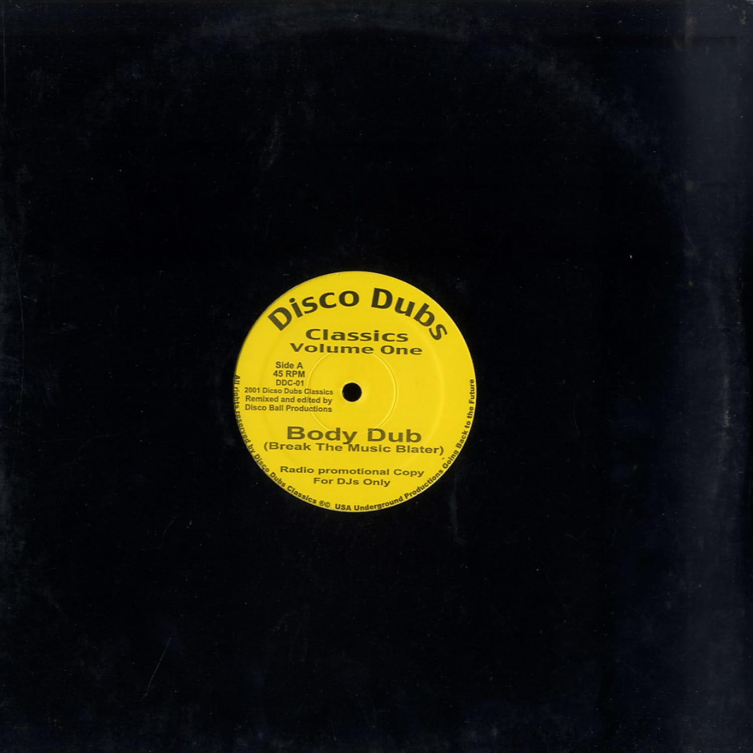 Disco Dubs - CLASSIC VOLUME ONE
