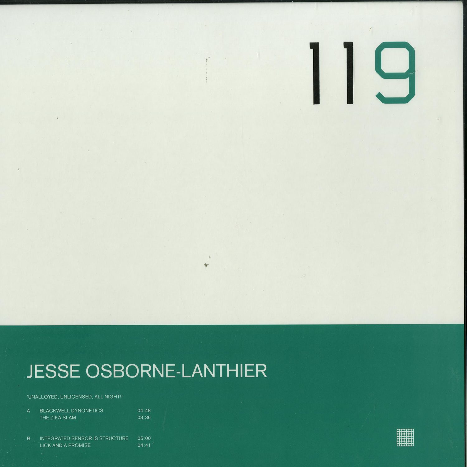 Jesse Osborne Lanthier - UNALLOYED, UNLICENSED, ALL NIGHT!