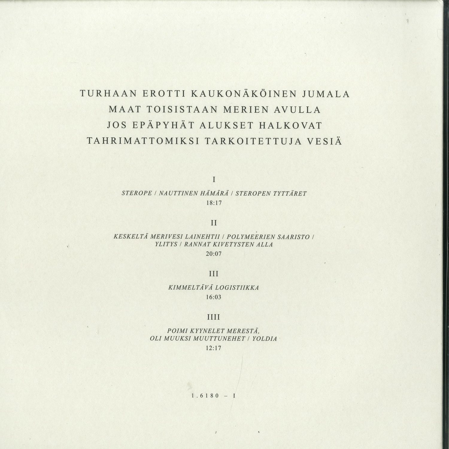 Various Artists Ratio Aurea - Kultainen Leikkaus - Compilation 