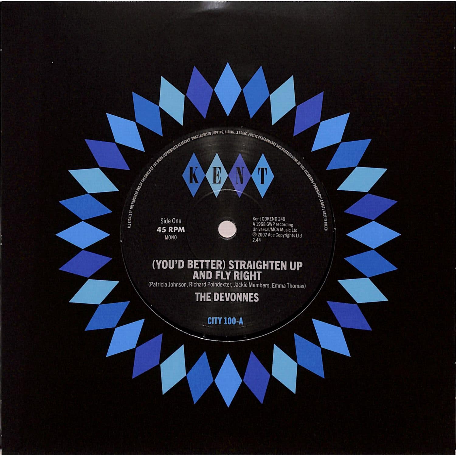 The Devonnes - STRAIGHTEN UP AND FLY RIGHT 