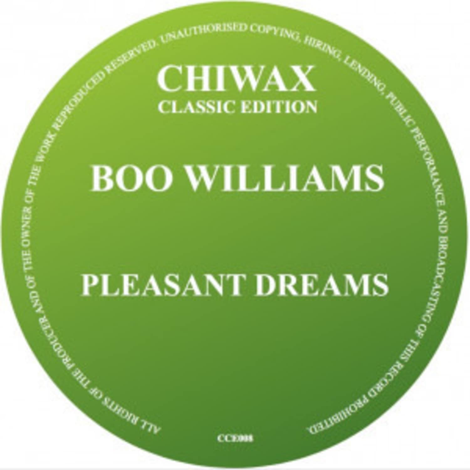 Boo Williams - PLEASANT DREAMS 