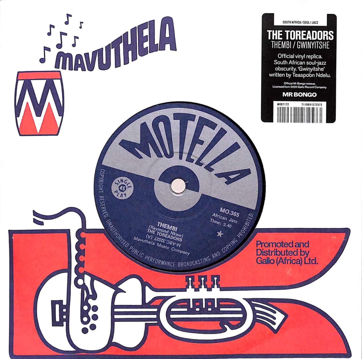 The Toreadors - THEMBI / GWINYITSHE 