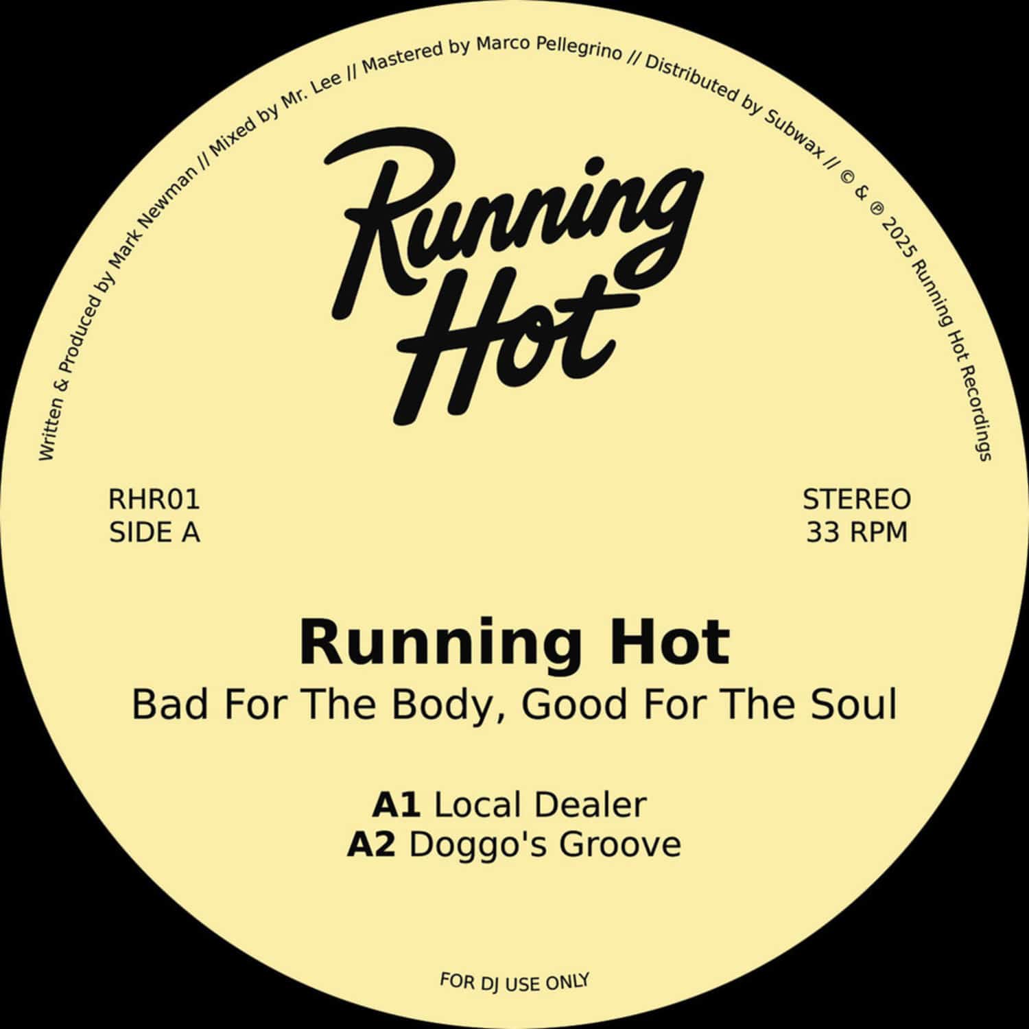 Running Hot - BAD FOR THE BODY, GOOD FOR THE SOUL EP
