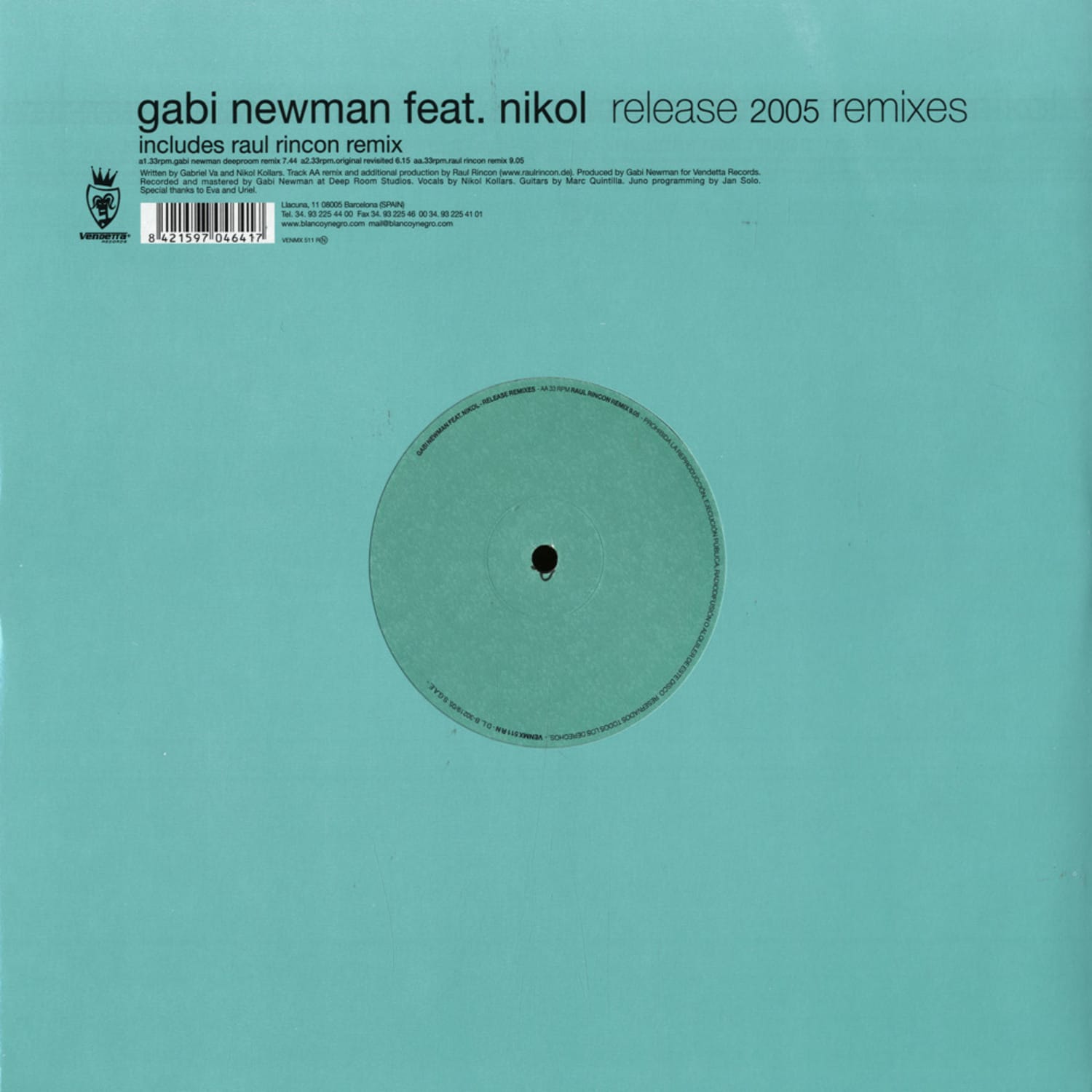 Gabi Newman feat Nikol - RELEASE / UNRELEASE 