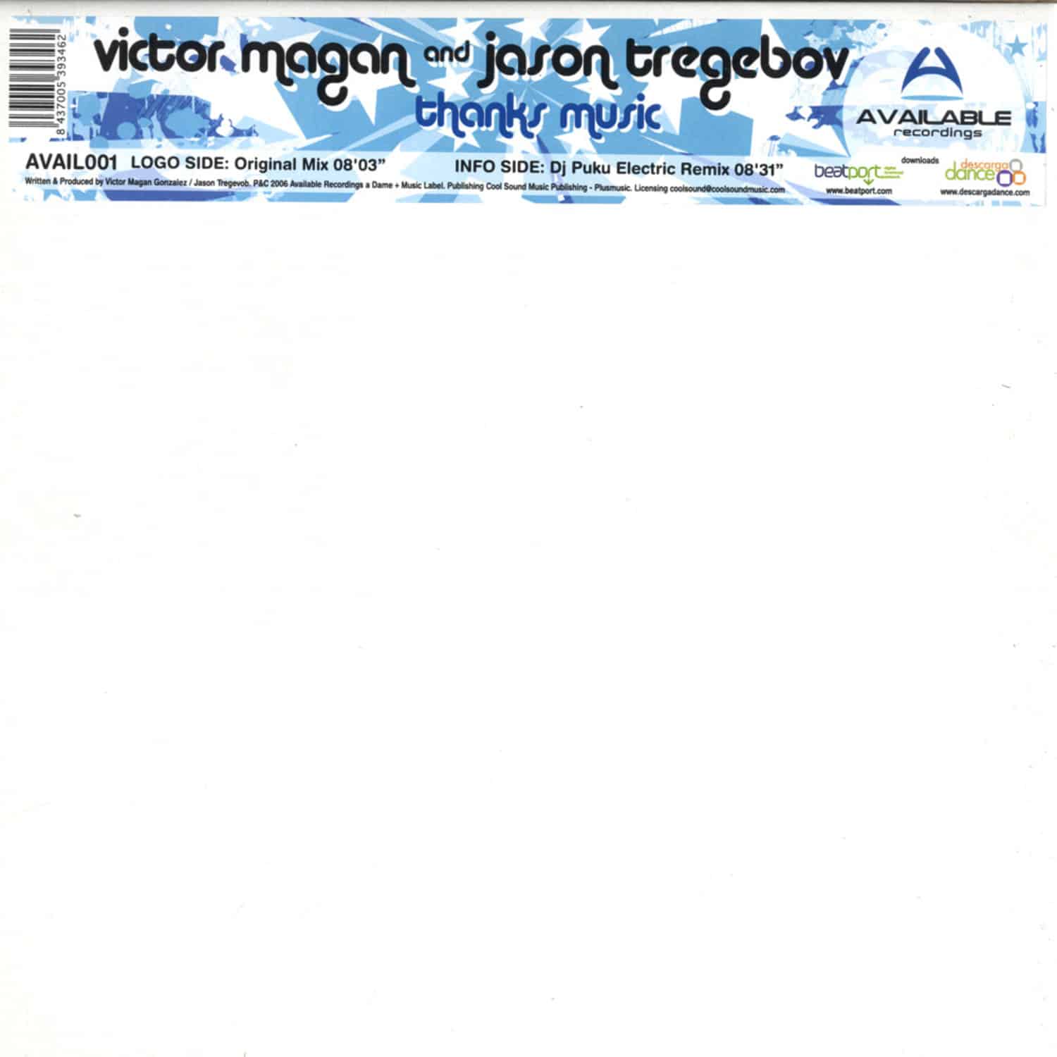 Victor Magan & Jason Tregebov - THANKS MUSIC