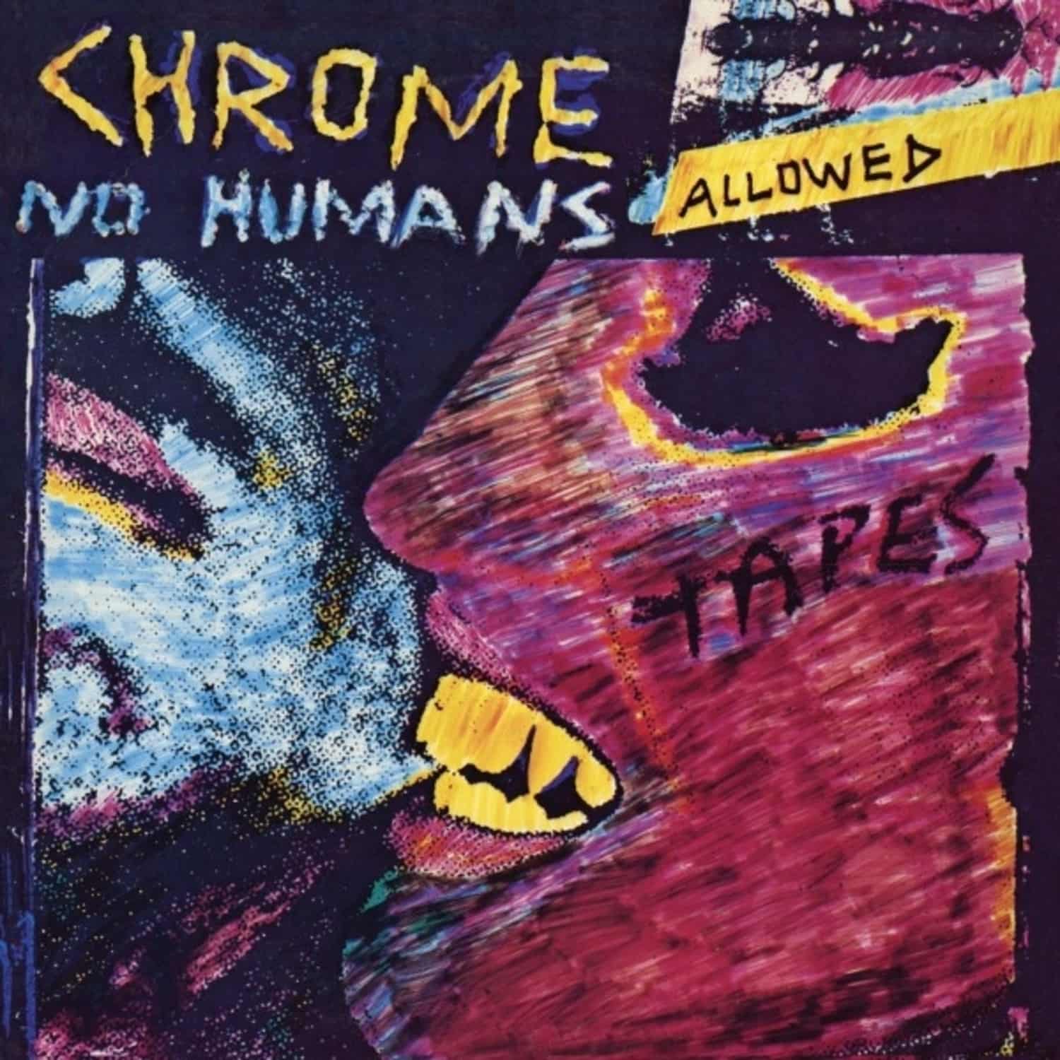 Chrome - NO HUMANS ALLOWED PURPLE / CLEAR SPLATTER 