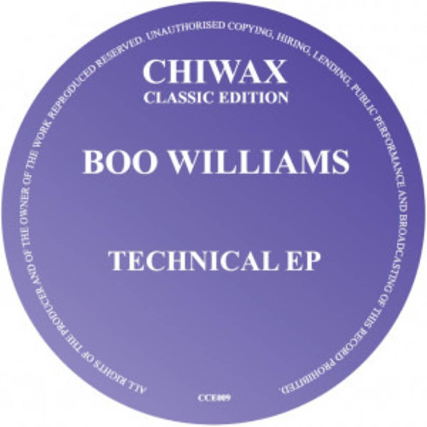 Boo Williams - TECHNICAL EP 