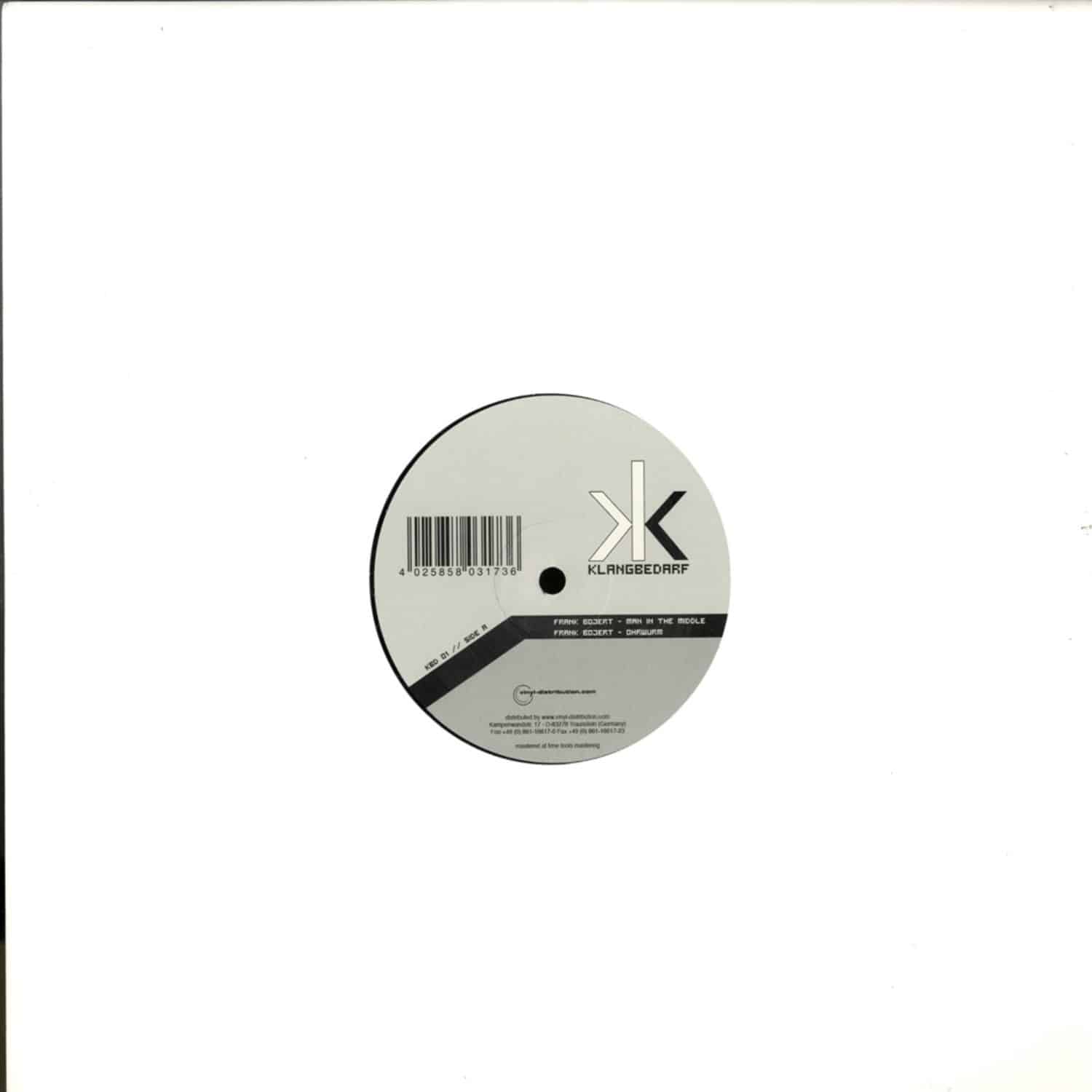 Frank Bojert & Oliver Turner - MAN IN THE MIDDLE