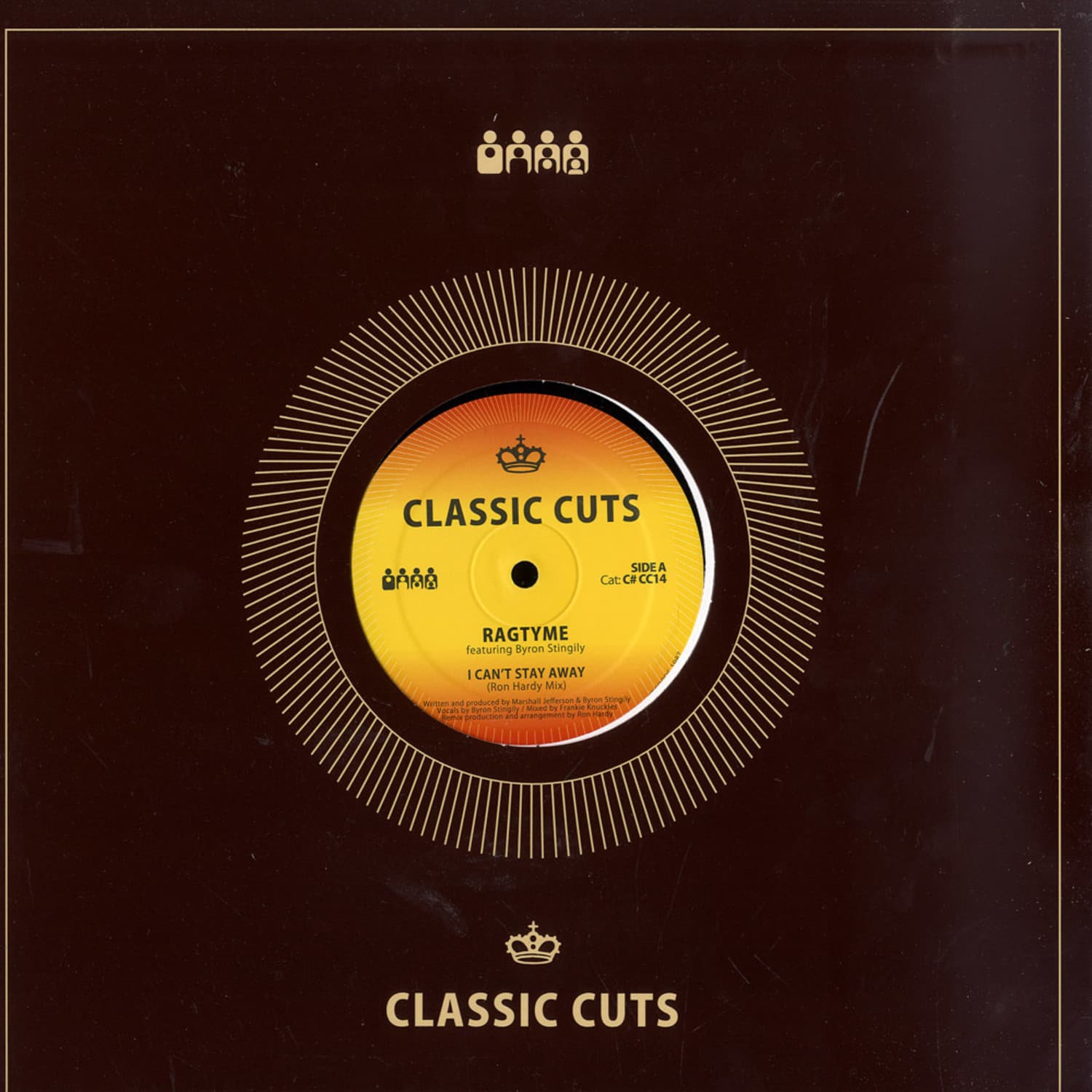 Ragtyme Pres Byron Stingily - I CAN T STAY AWAY / RON HARDY MIX