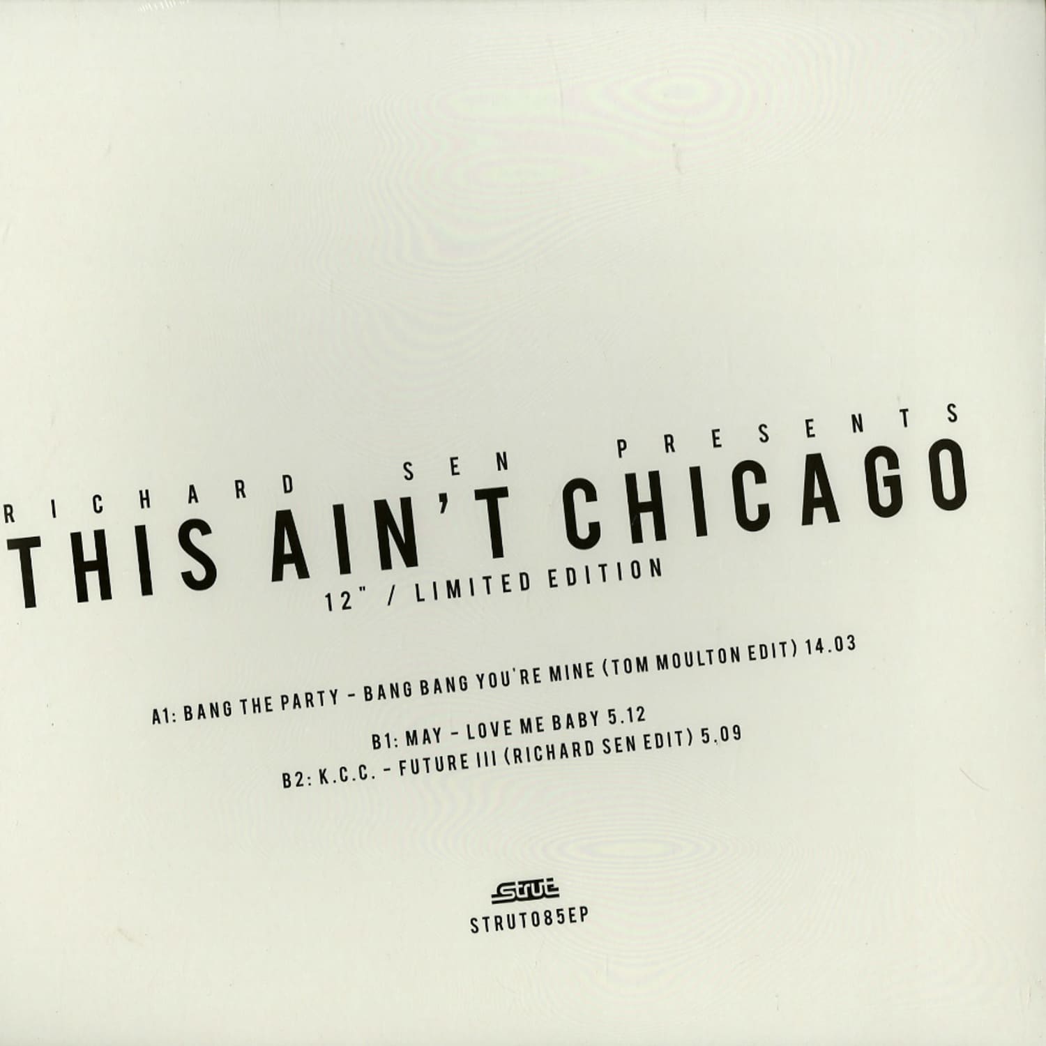 Bang The Party / May / K.C.C. - RICHARD SEN PRESENTS THIS AINT CHICAGO