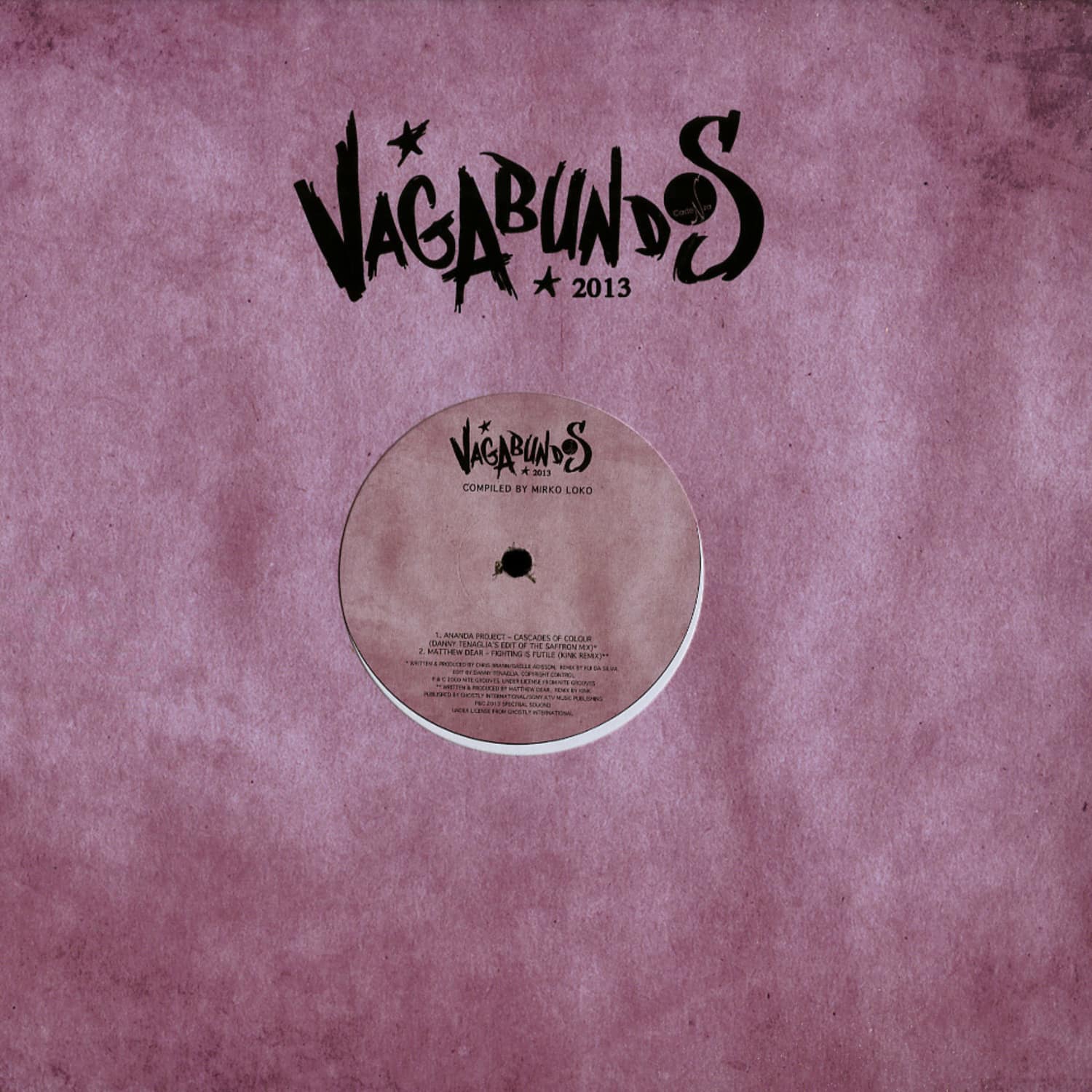 Various Artists - VAGABUNDOS 2013 PART 1 VINYL SAMPLER 
