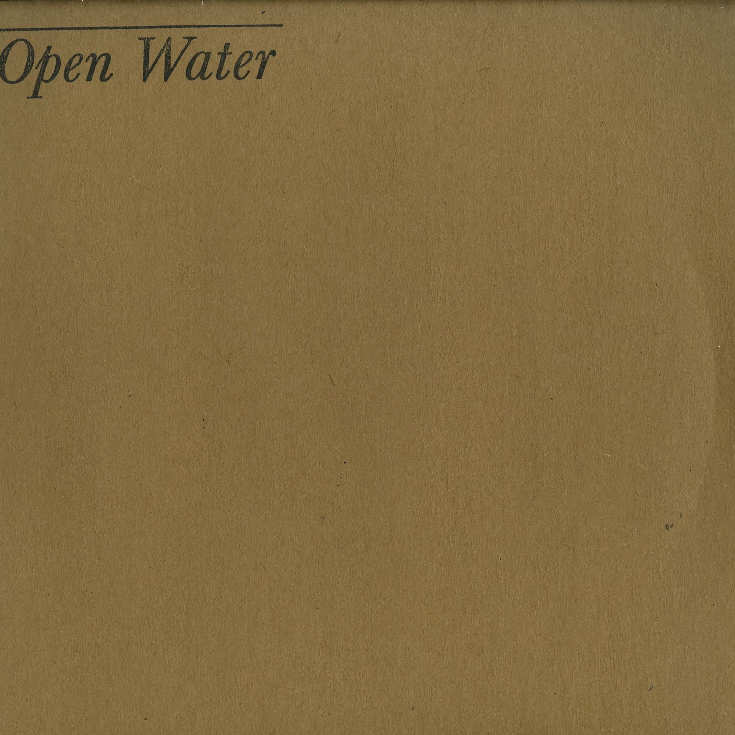 Various Artists - OPEN WATER VERSIONS