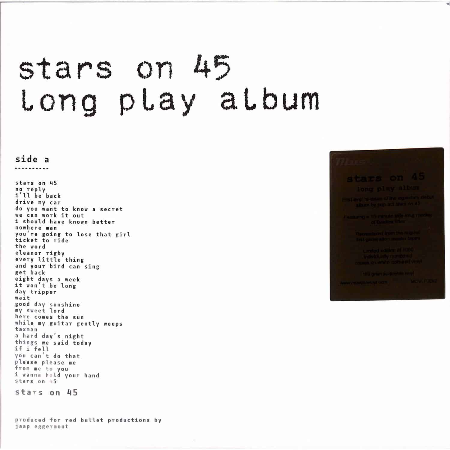Stars On 45 - LONG PLAY ALBUM 