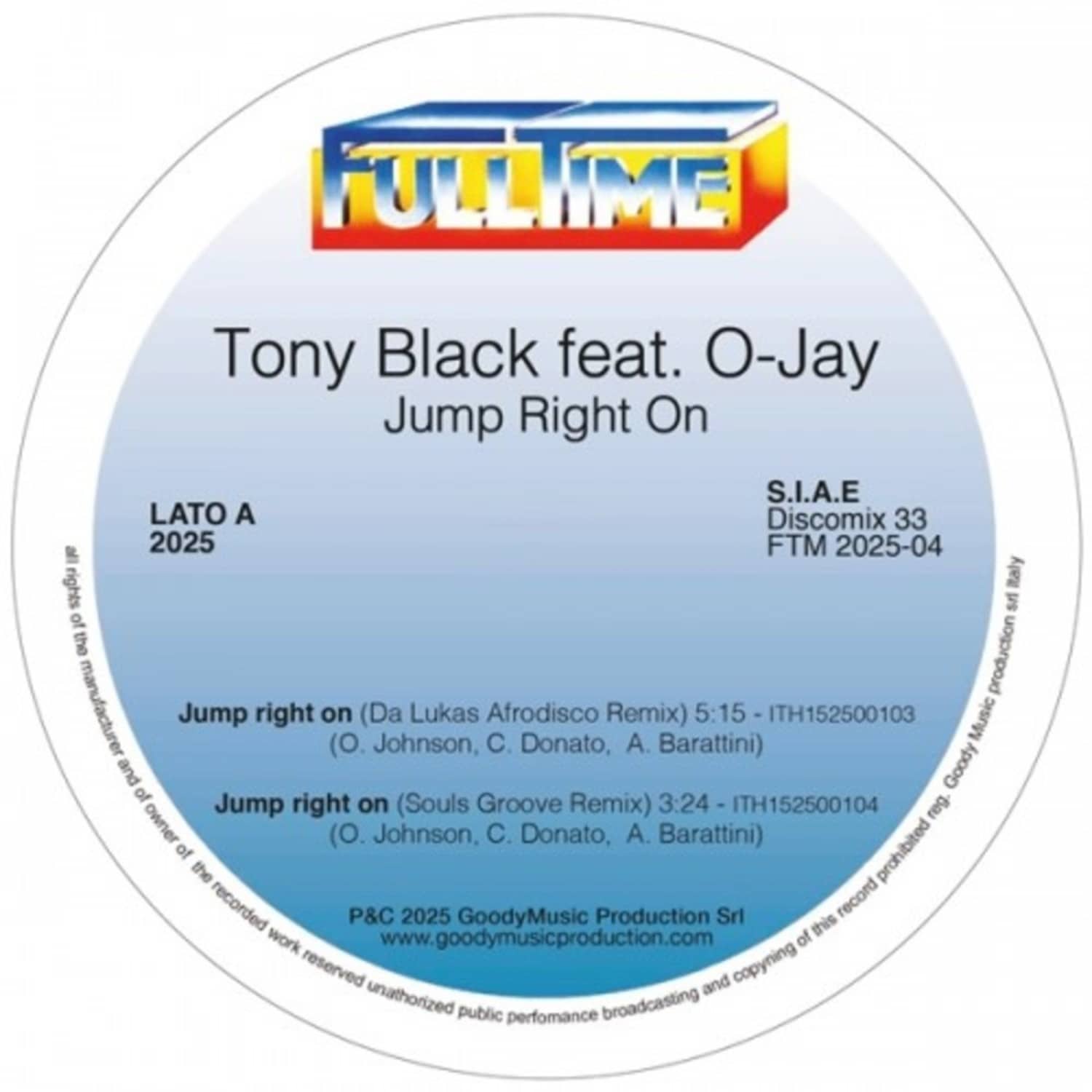 Tony Black - JUMP RIGHT ON 