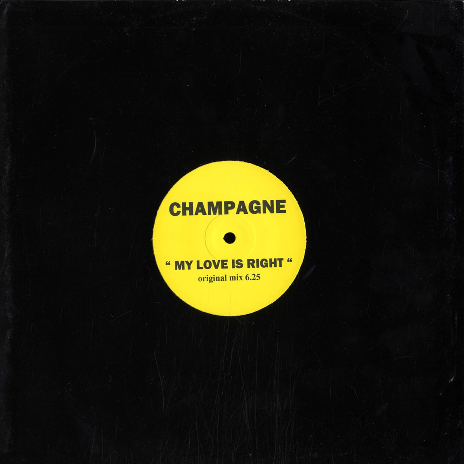 Champagne - MY LOVE IS RIGHT