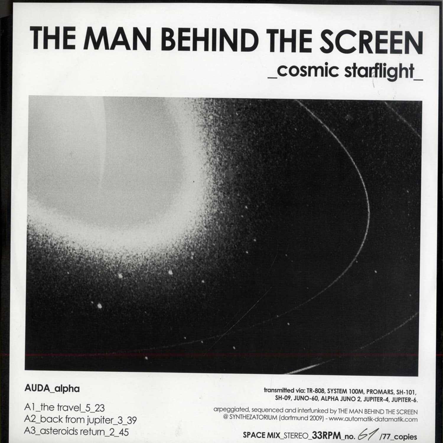 The Man Behind The Screen - COSMIC STARFLIGHT 