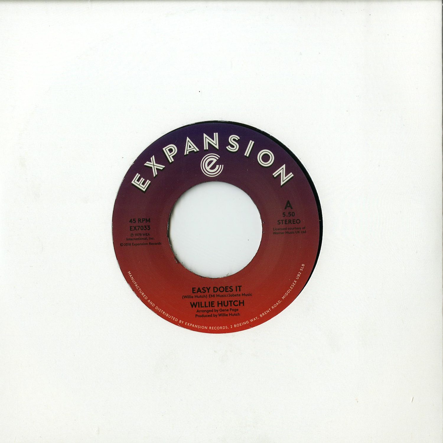 Willie Hutch - EASY DOES IT / KELLY GREEN 