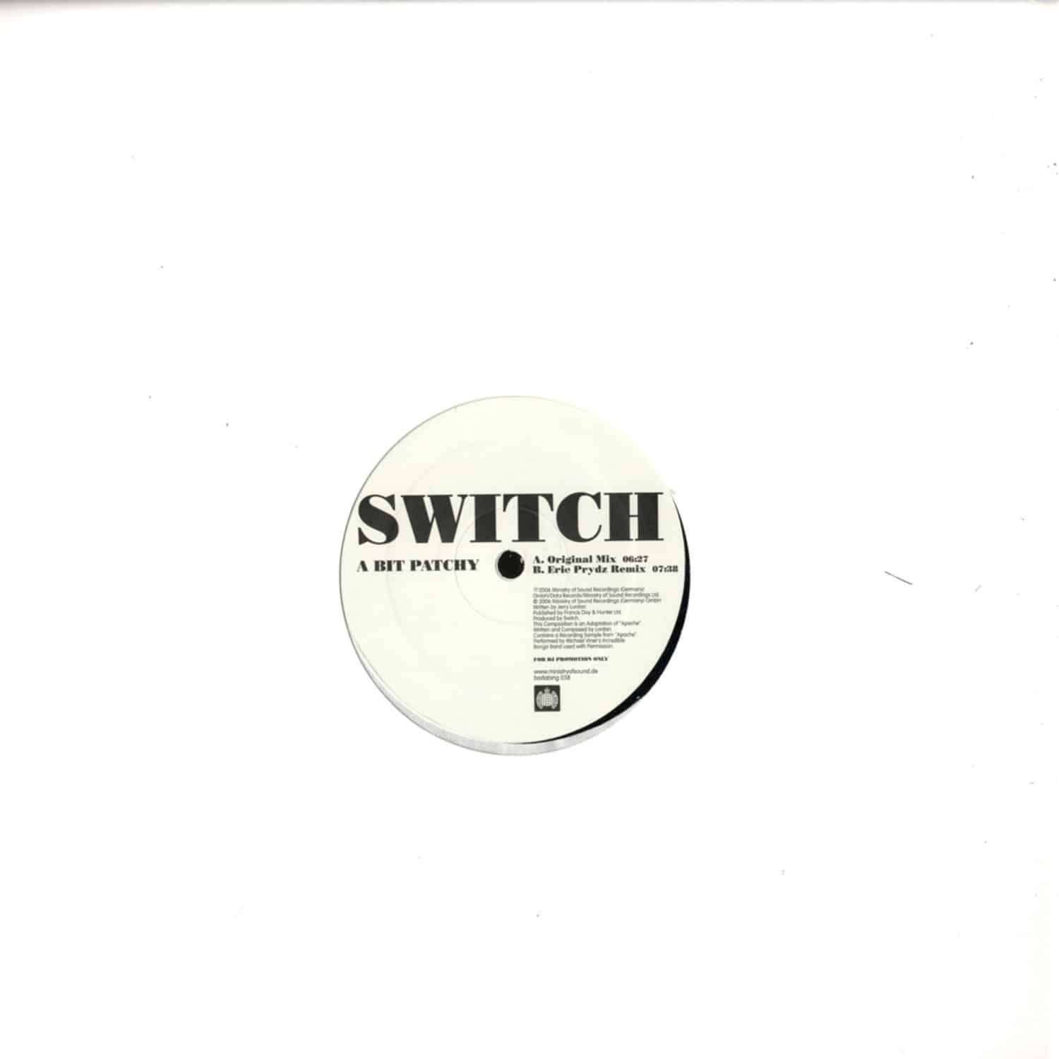 Switch - A BIT PATCHY / ERIC PRYDZ RMX