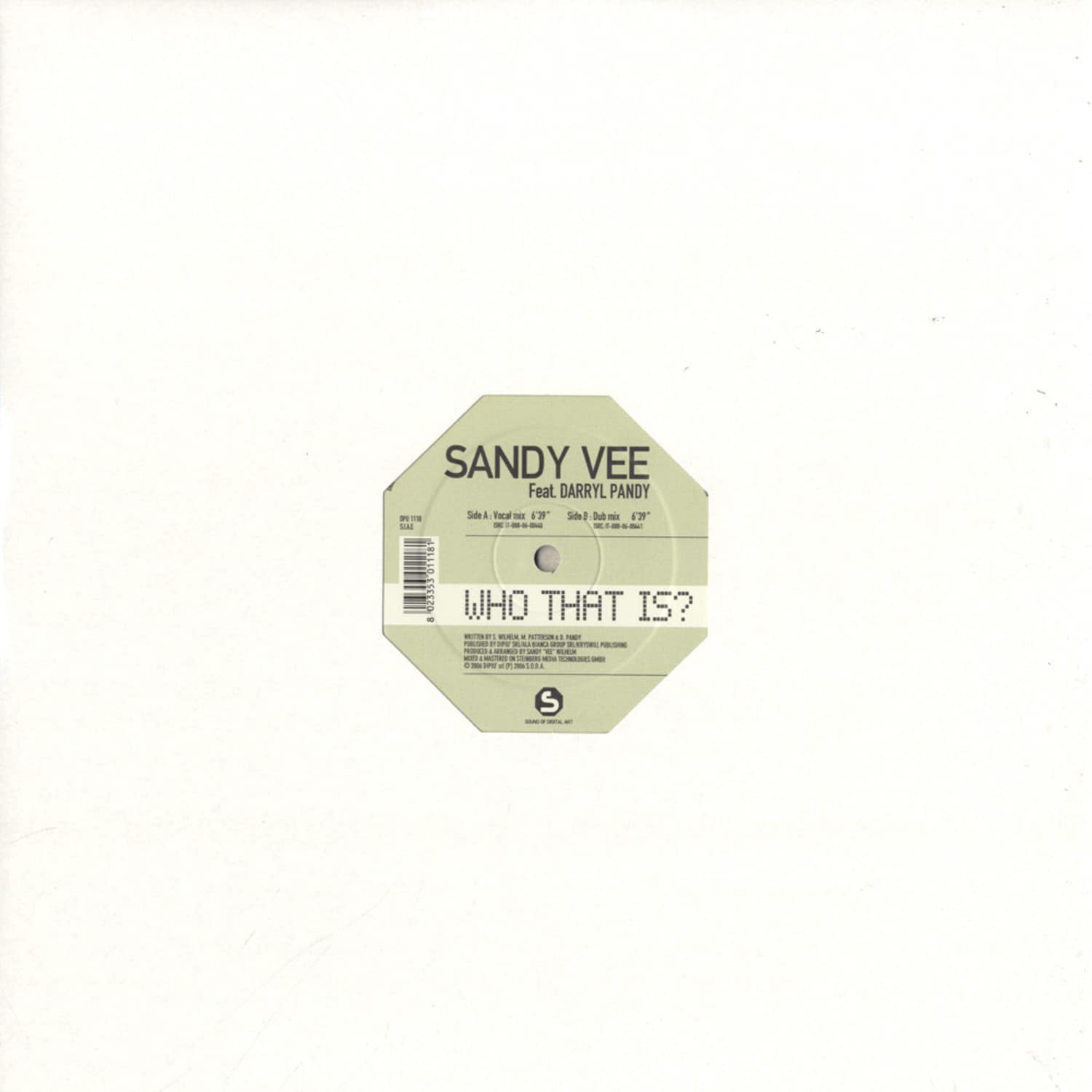Sandy Vee - WHO THAT IS