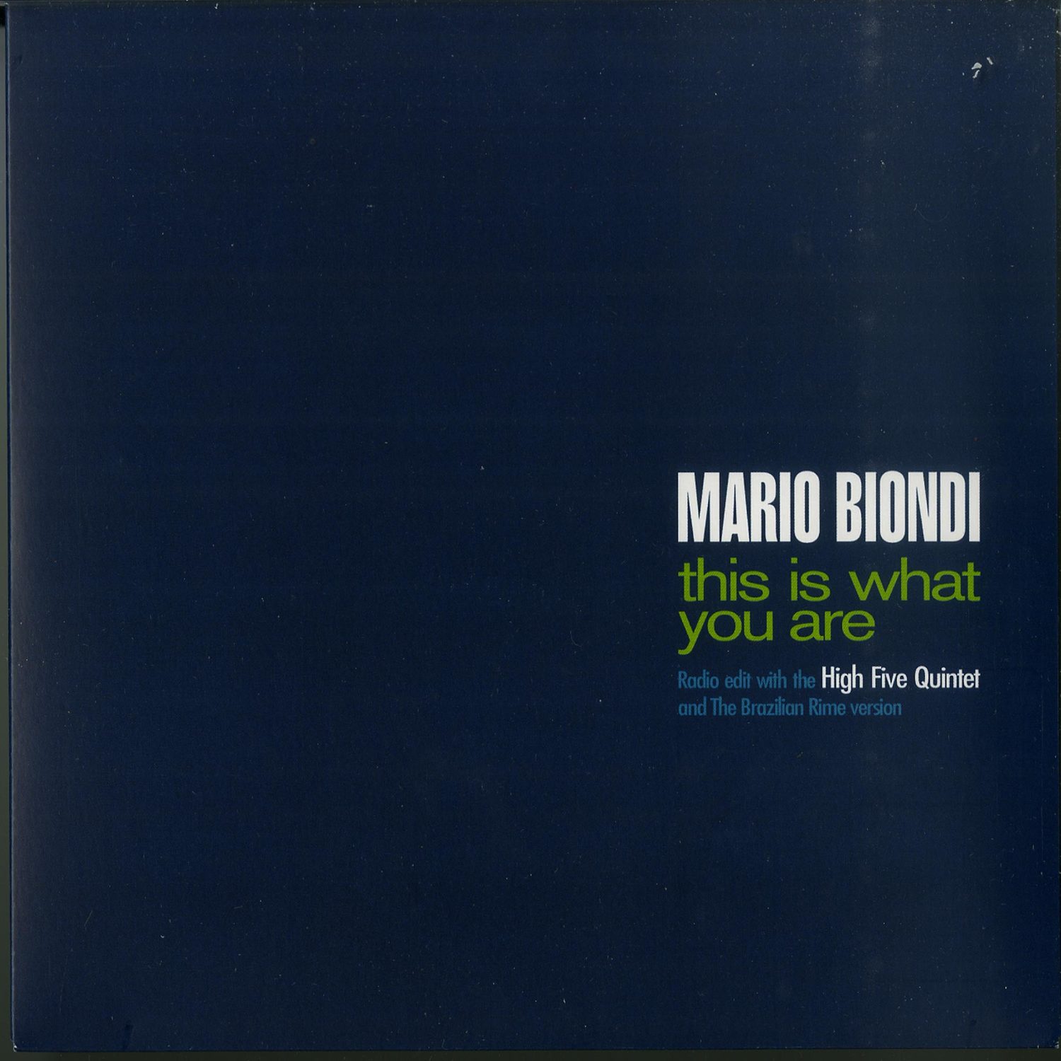 Mario Biondi - THIS IS WHAT YOU ARE 