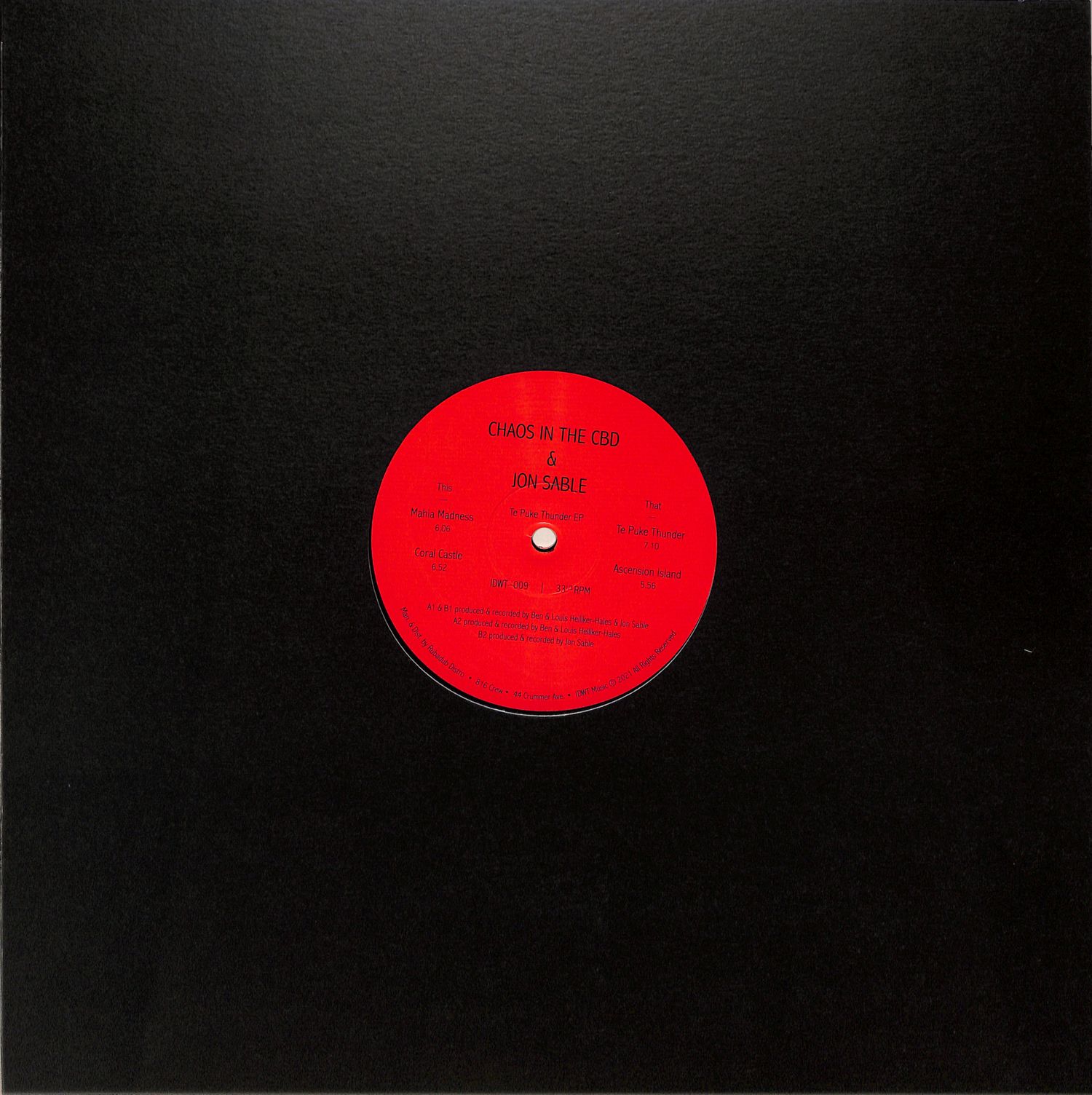 Chaos In The CBD & Jon Sable - TE PUKE THUNDER EP