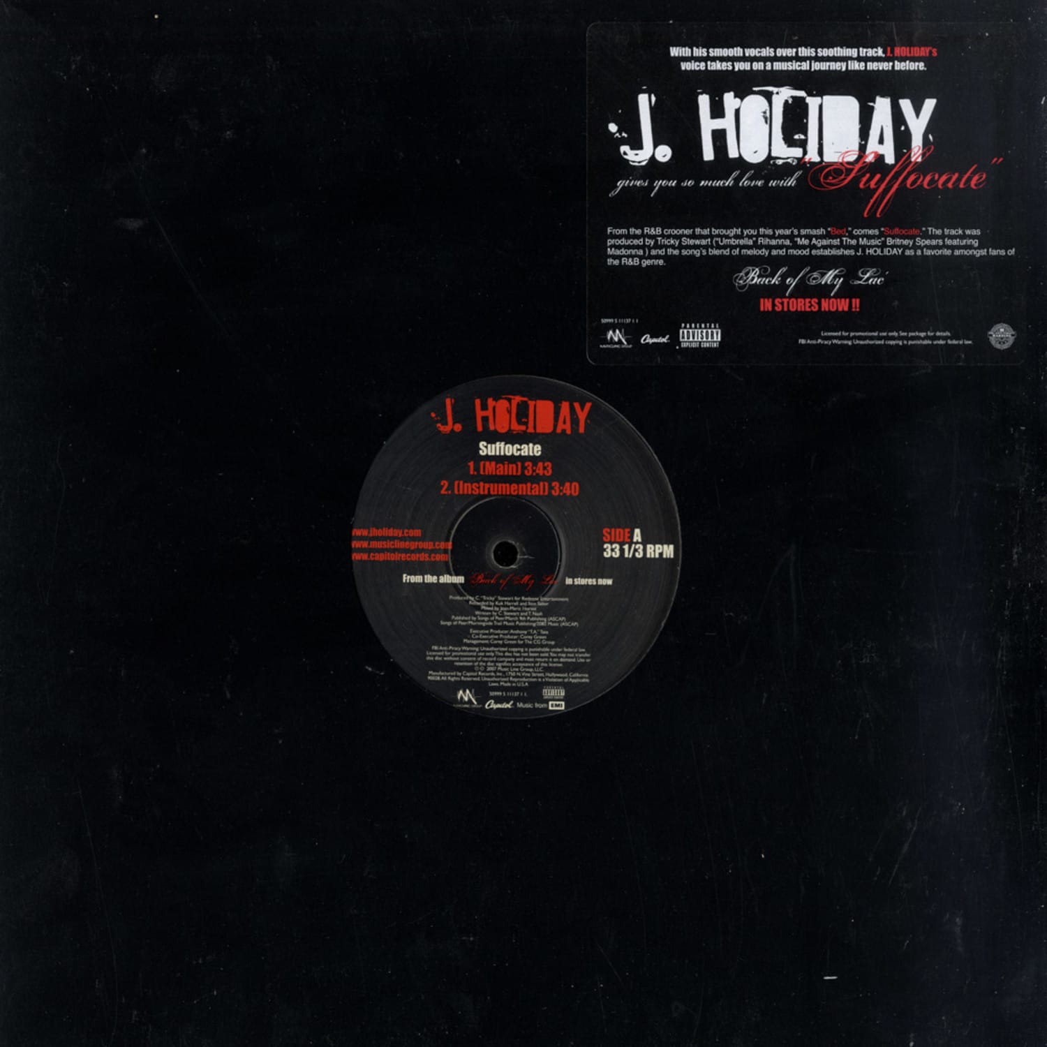 J Holiday - SUFFOCATE