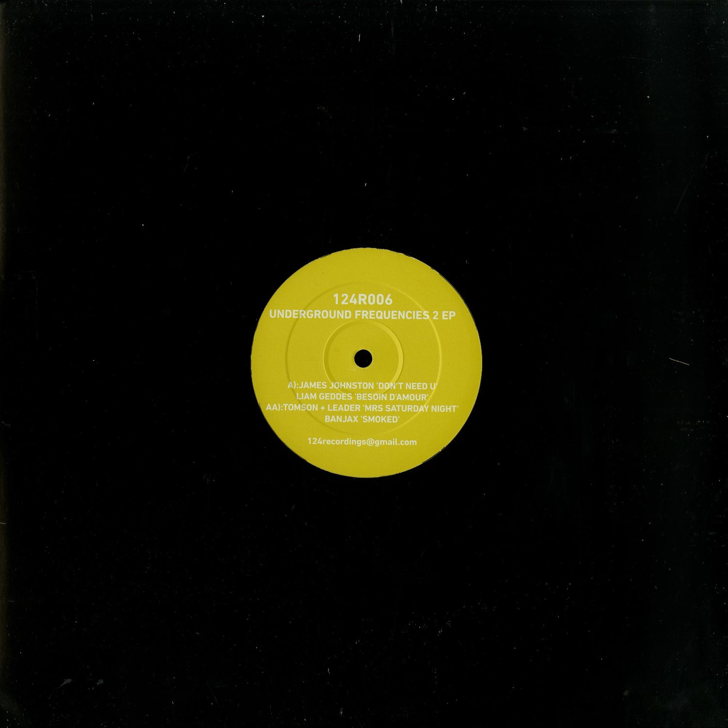 James Johnston / Liam Geddes / Tomson & Leader / Banjax - UNDERGROUND FREQUENCIES 2 EP