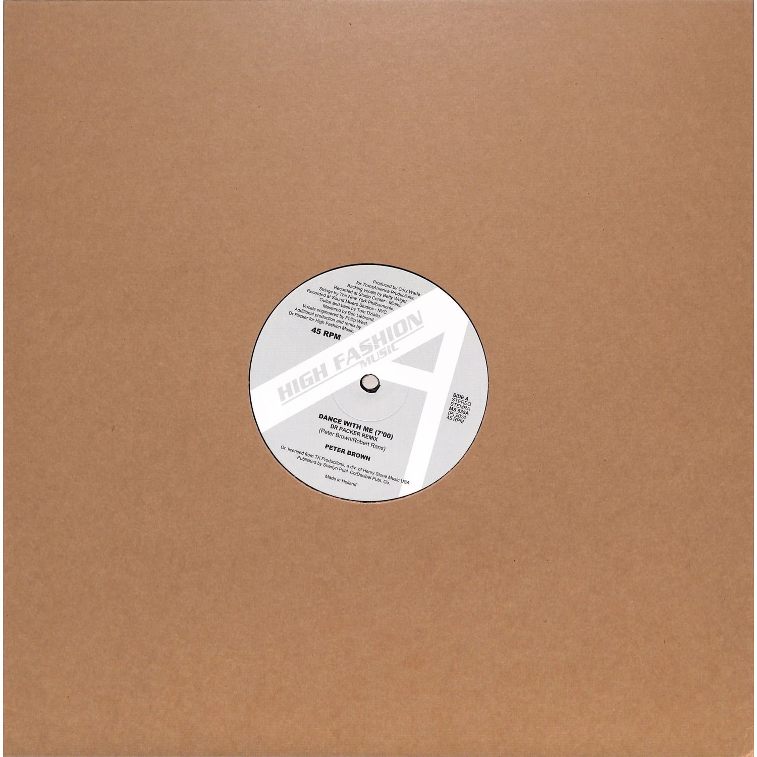 Peter Brown - DANCE WITH ME 