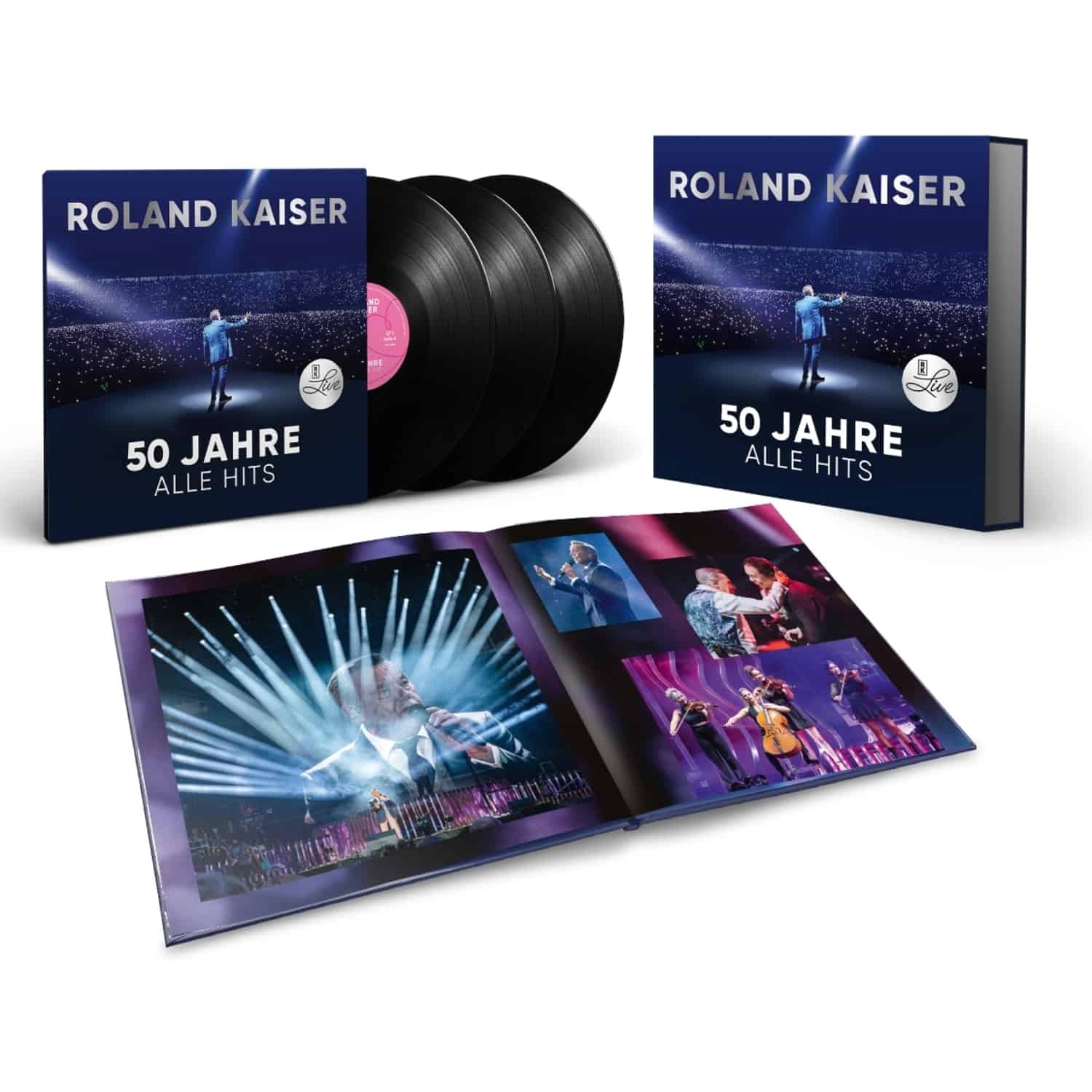 Roland Kaiser - LTD. 3LP: ROLAND KAISER - 50 JAHRE. ALLE HITS.LIVE 