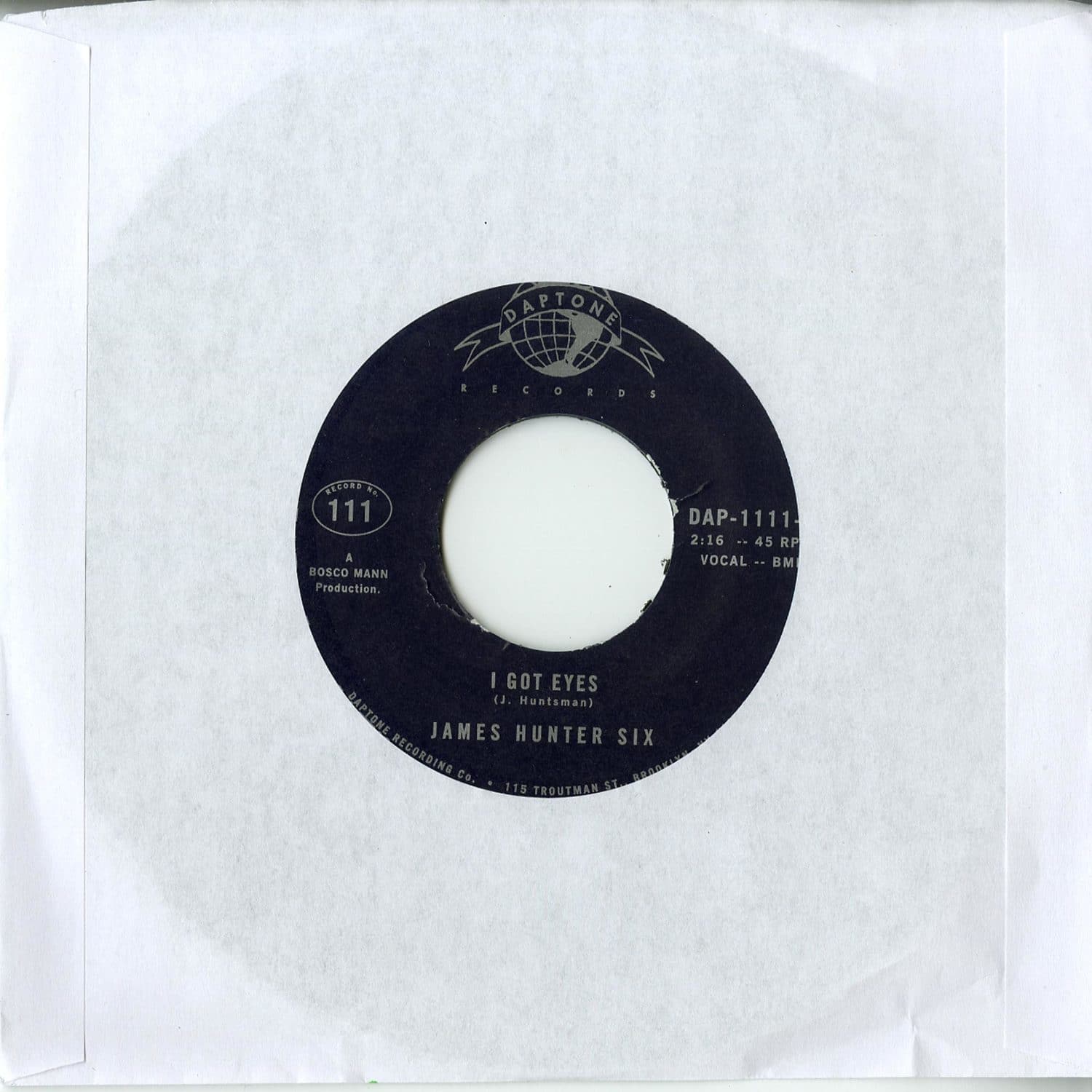 The James Hunter Six - I DONT WANNA BE WITHOUT YOU / I GOT EYES 