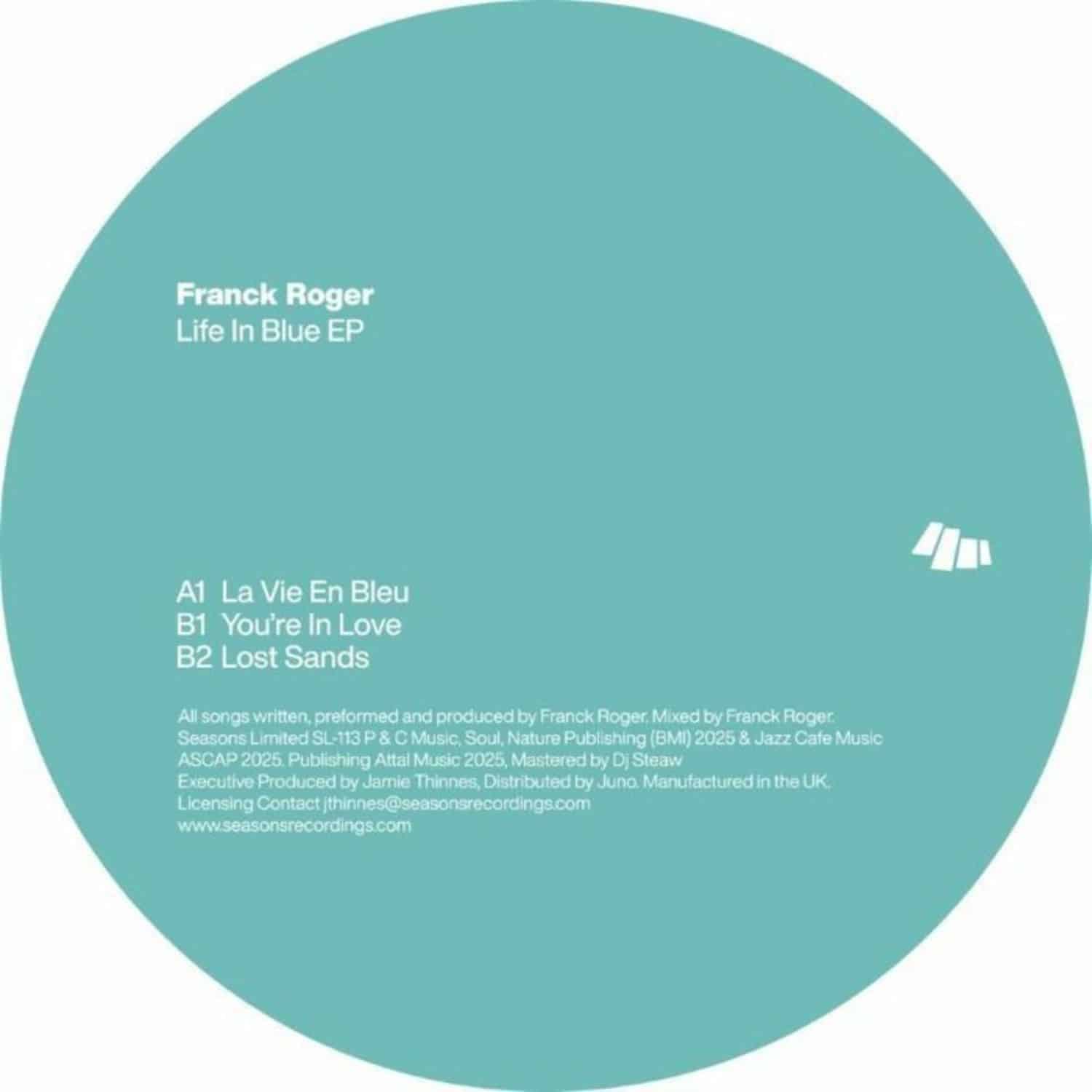 Franck Roger - LIFE IN BLUE EP