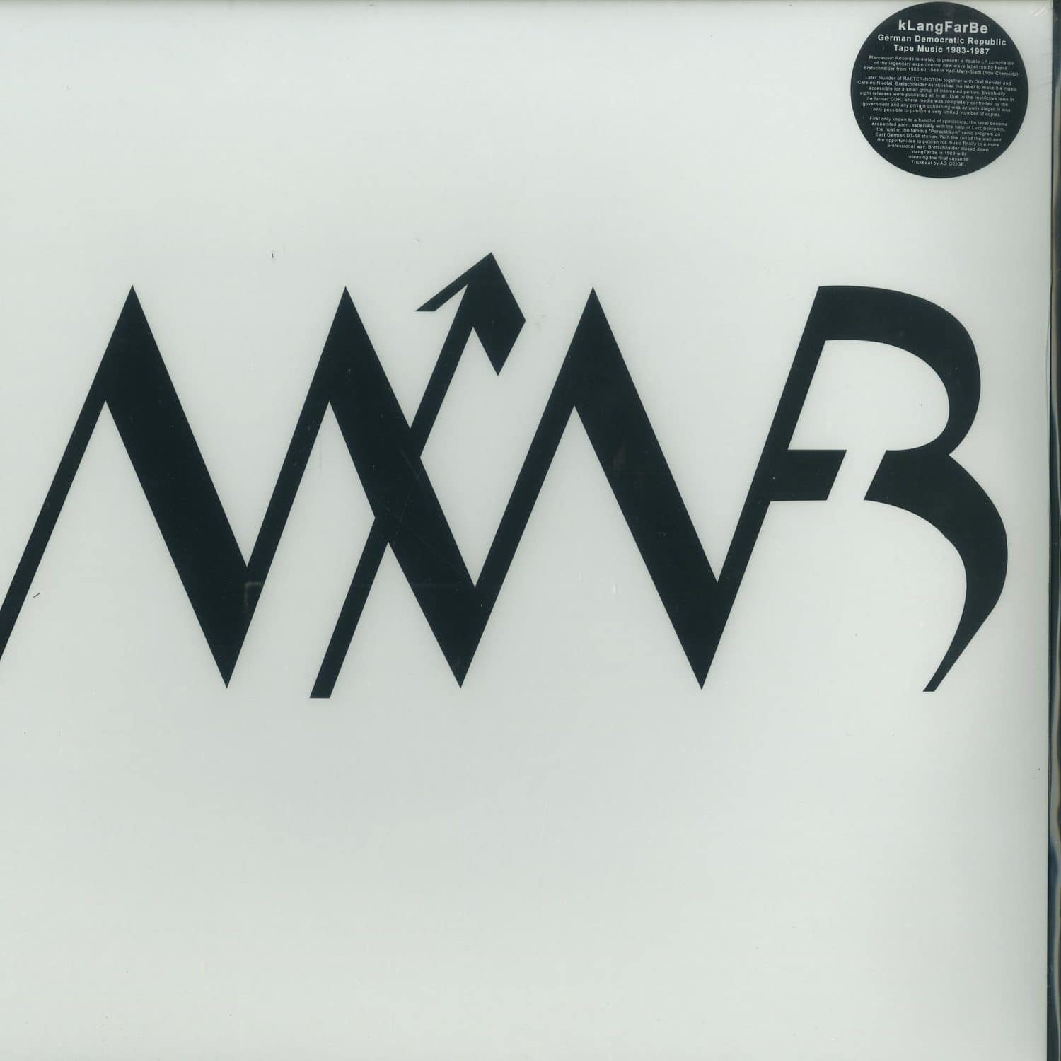 Various Artists - KLANGFARBE - GERMAN DEMOCRATIC REPUBLIC TAPE MUSIC 1983-1987