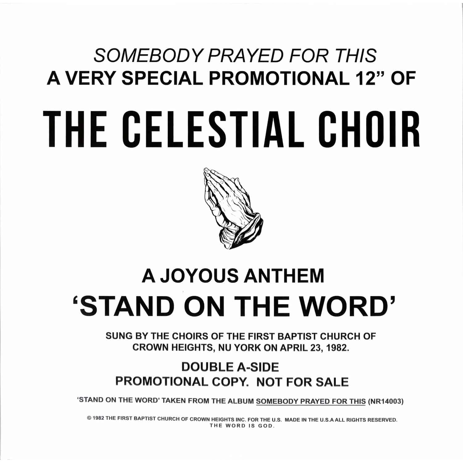 Celestial Choir - STAND ON THE WORLD