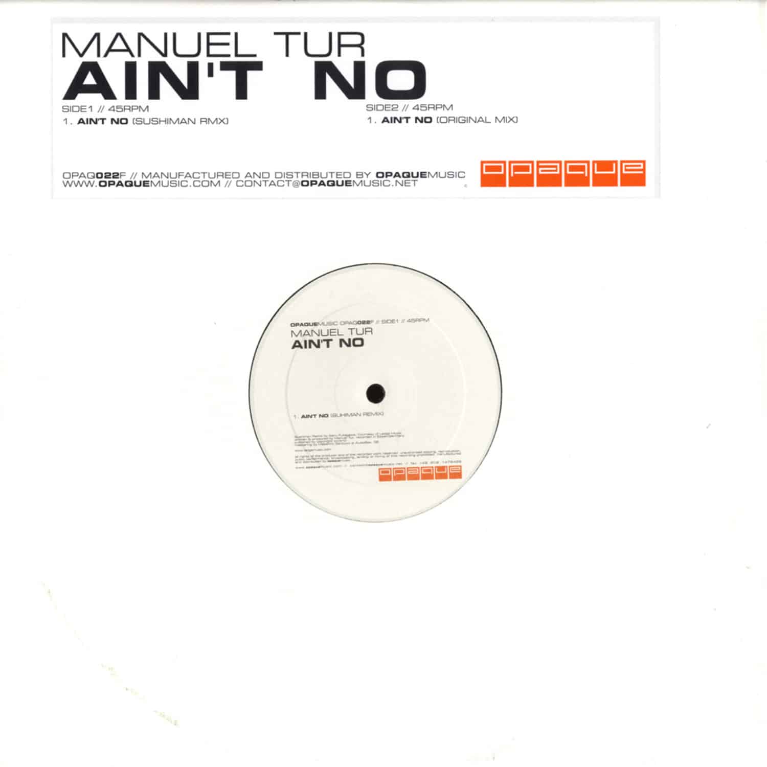 Manuel Tur - AINT NO