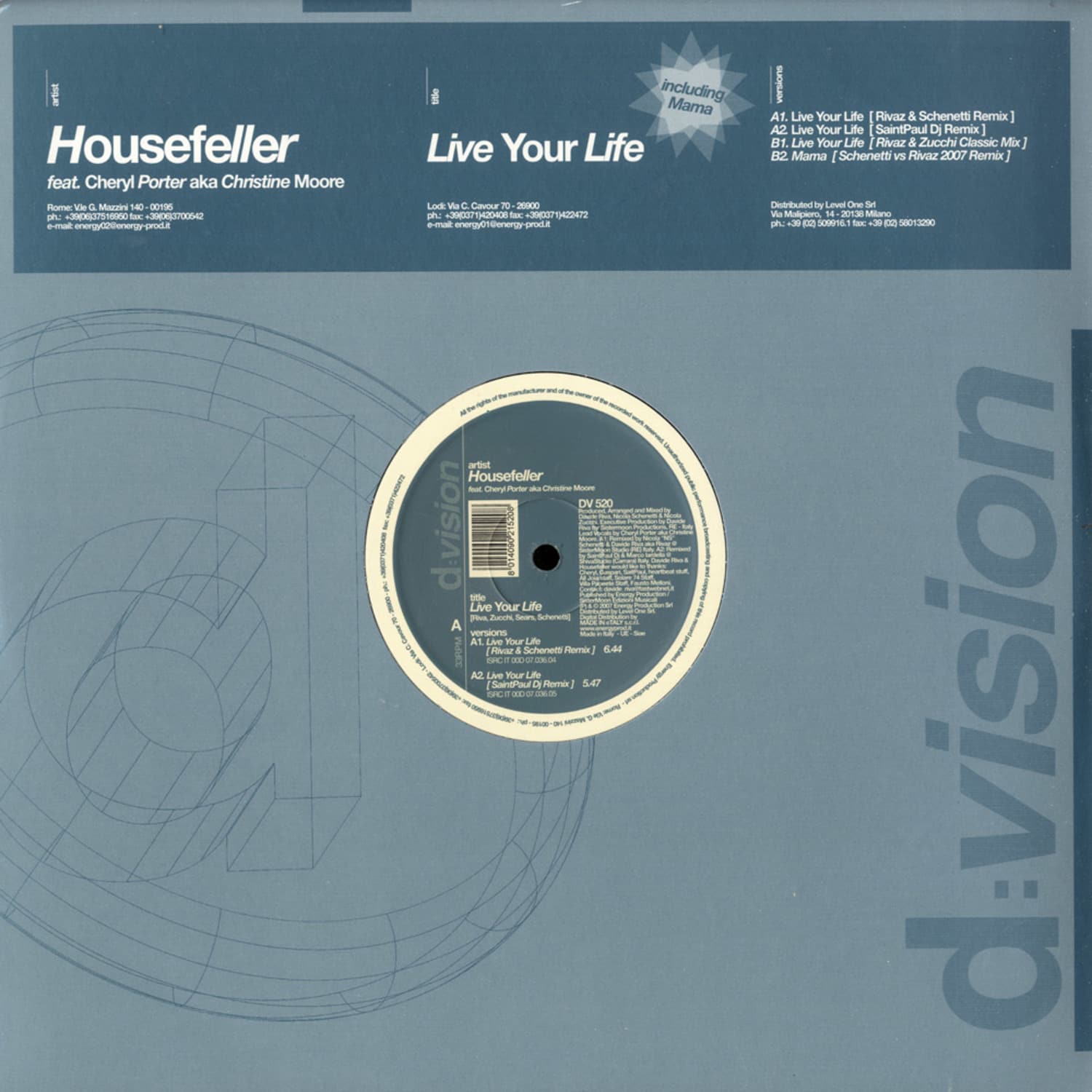 Housefeller feat. Cheryl Parker - LIVE YOUR LIFE