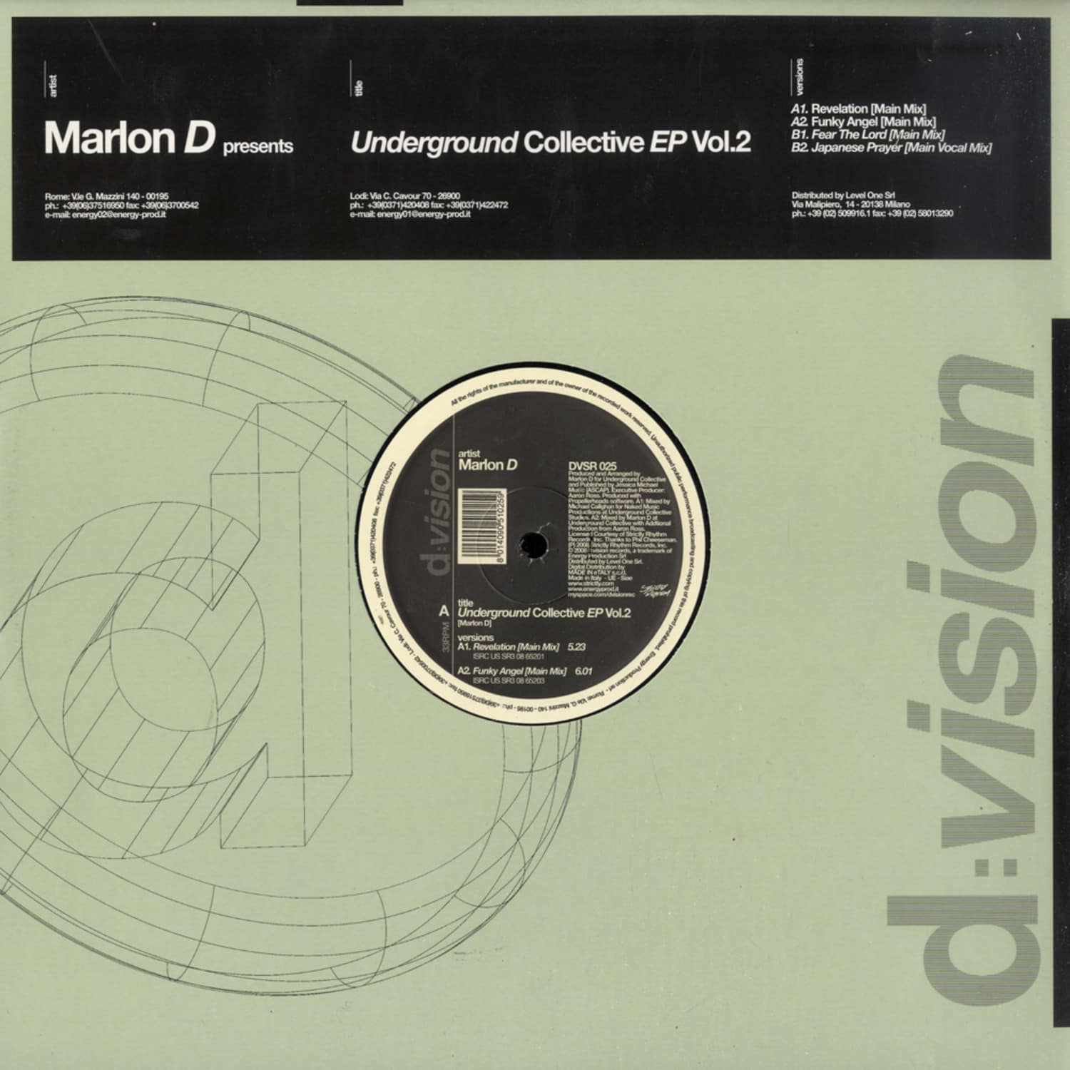 Marlon D - UNDERGROUND COLLECTIVE EP 2