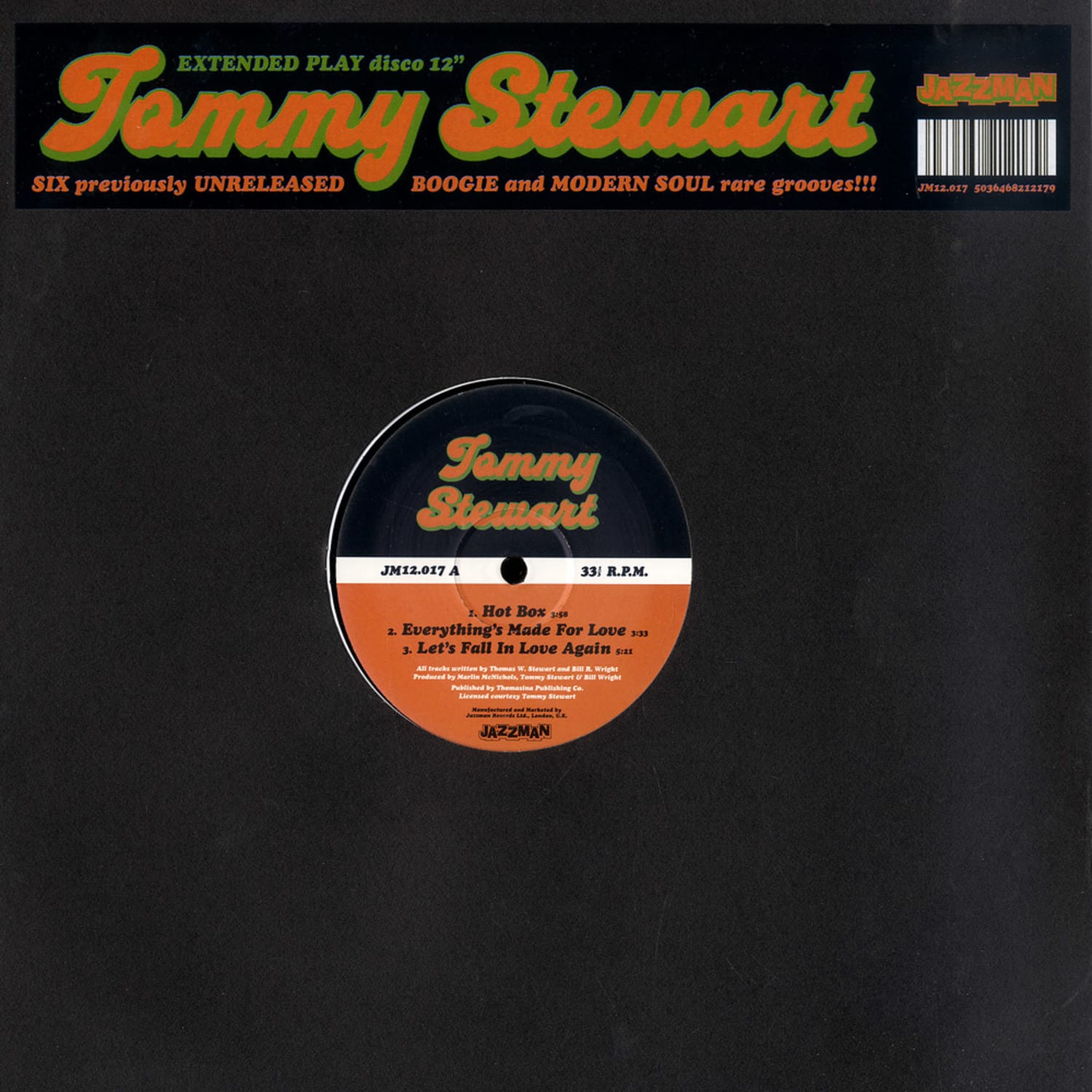 Tommy Steward - DISCO EP