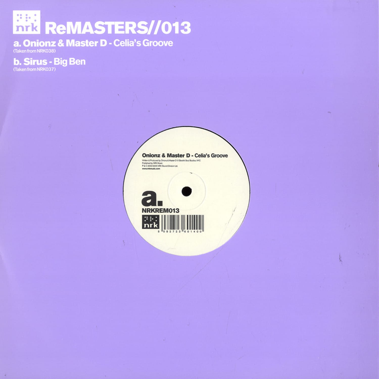 Onionz & Master D / Sirus - CELIAS GROOVE / BIG BEN