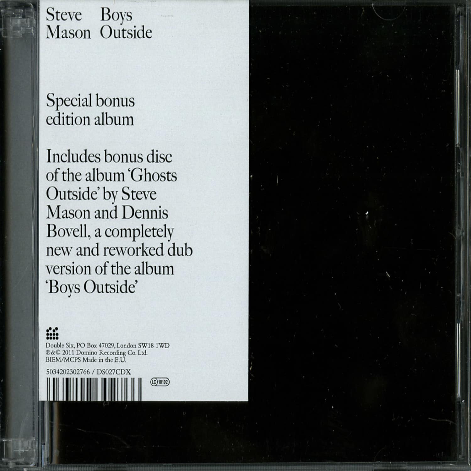 Steve Mason &  Dennis Bovell - BOYS OUTSIDE 