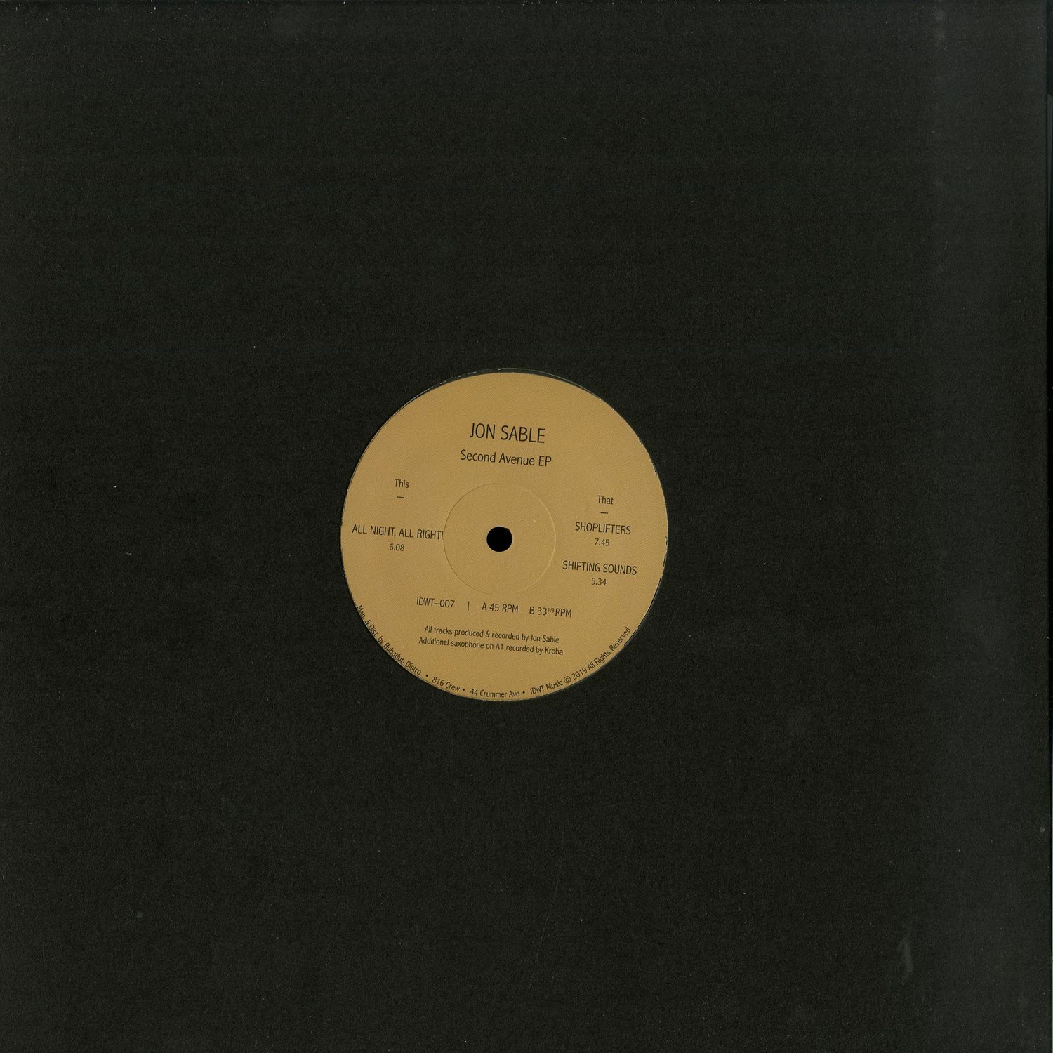 Jon Sable - SECOND AVENUE EP