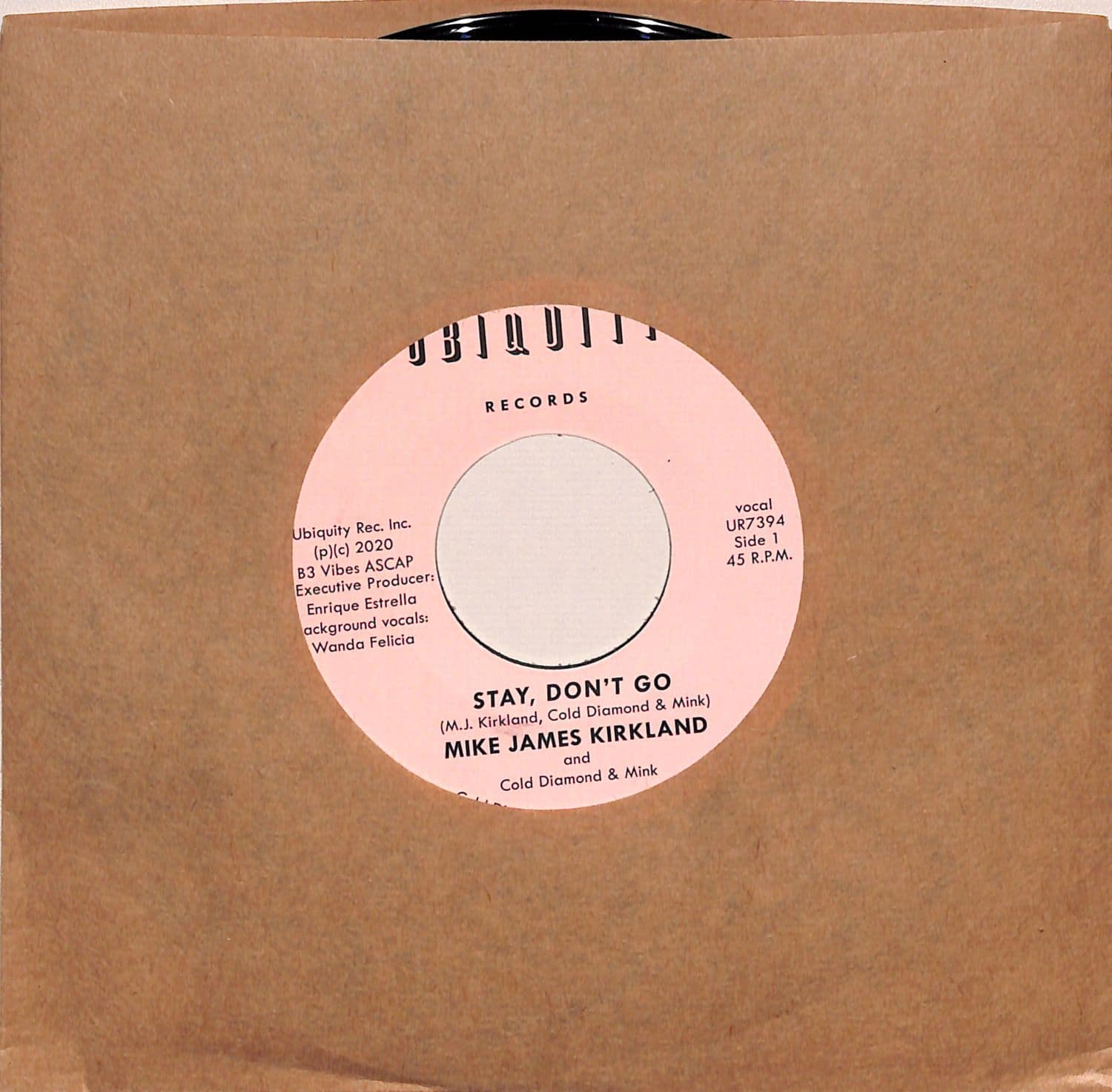 Mike James Kirkland and Cold Diamond & Mink - STAY, DON T GO 