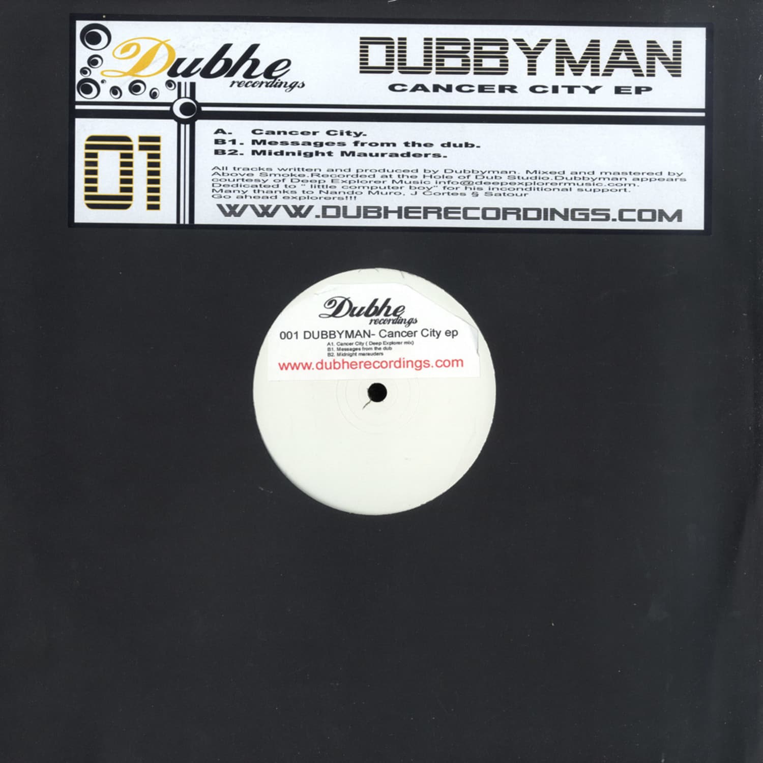 Dubbyman - CANCER CITY EP