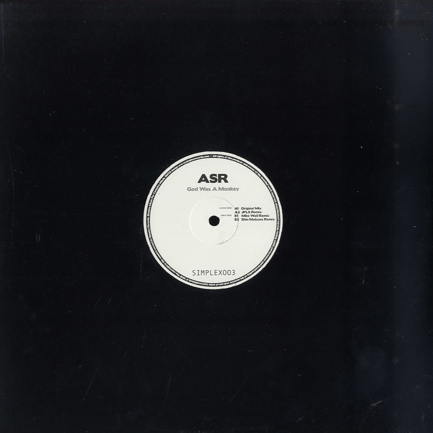 ASR - GOD WAS A MONKEY