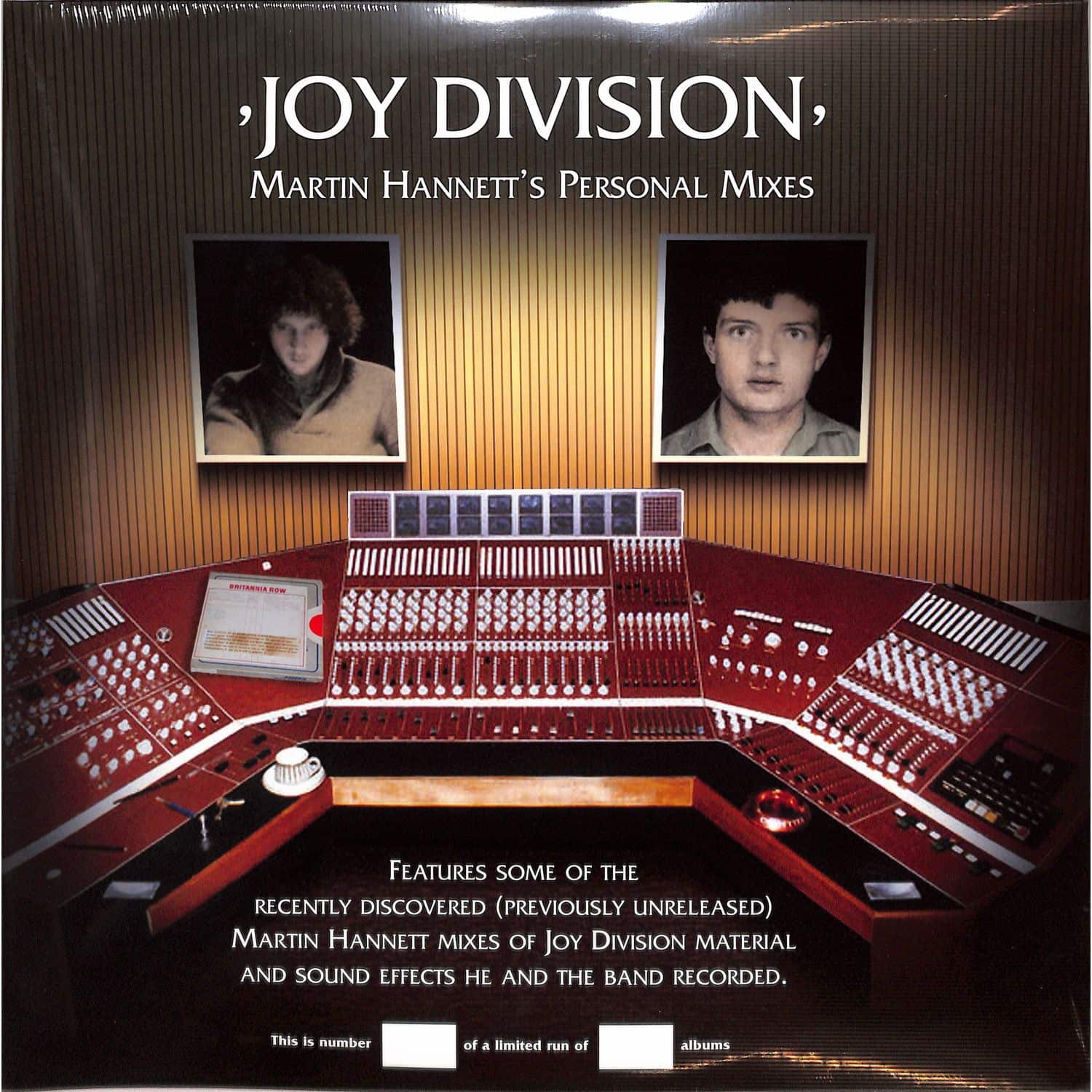 Joy Division - MARTIN HANNETTS PERSONAL MIXES 