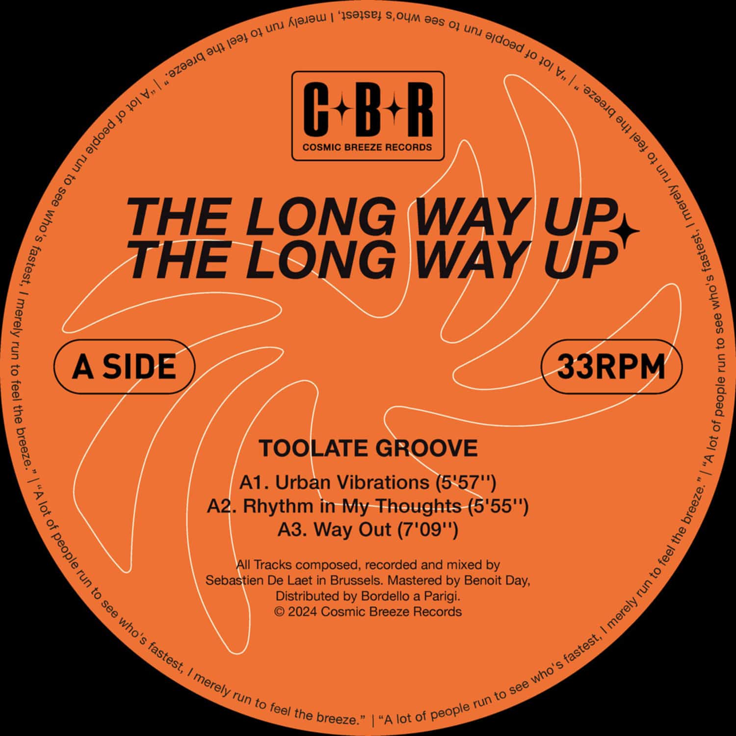 Toolate Groove / Bass Toast - THE LONG WAY UP EP