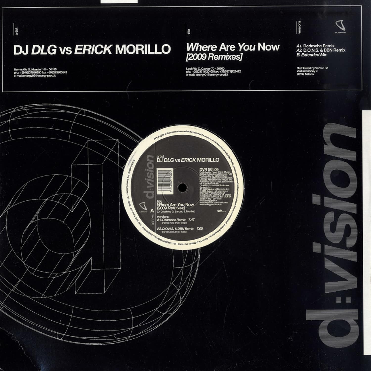DJ DLG vs. Erick Morillo - WHERE ARE YOU NOW 2009