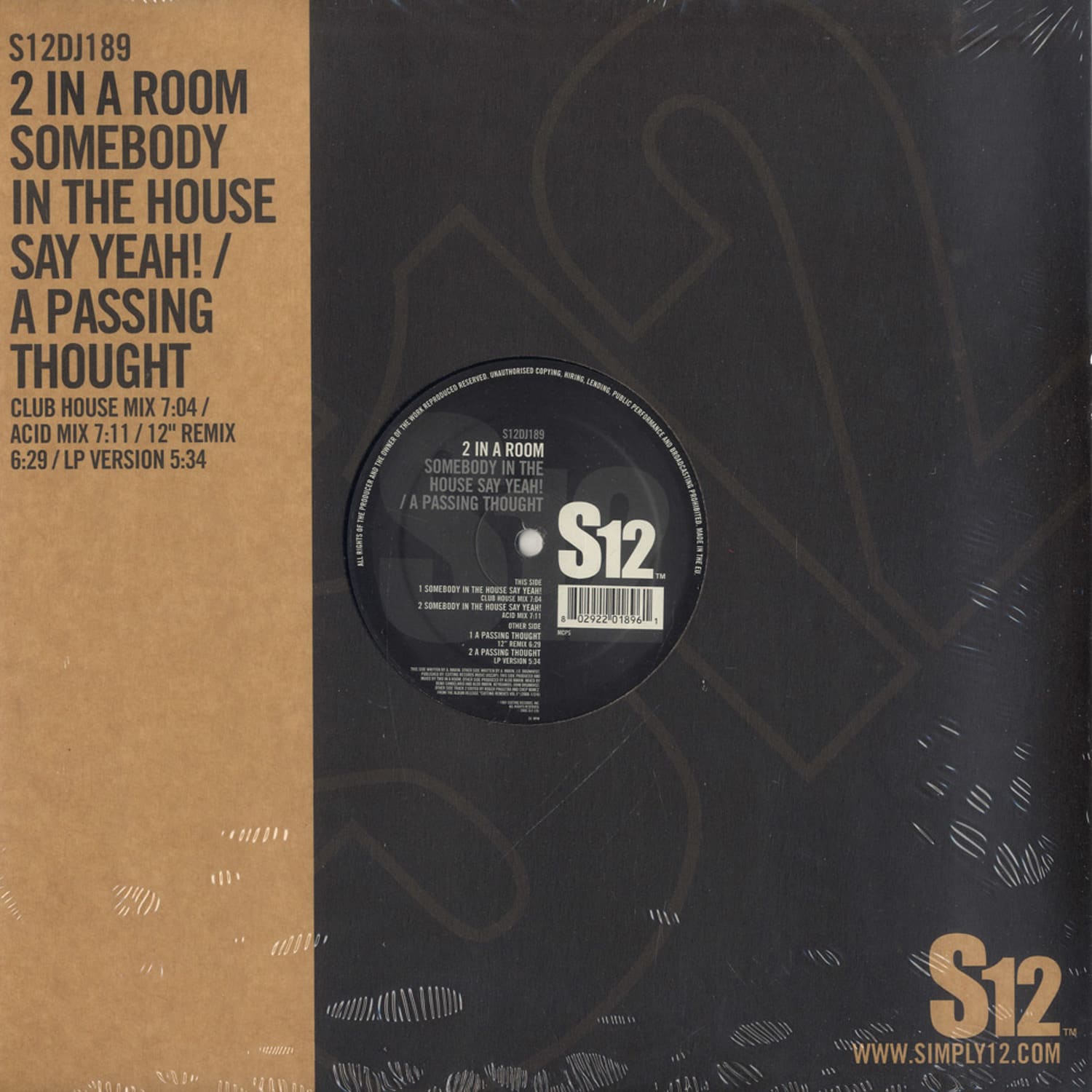 2 In A Room - SOMEBODY IN THE HOUSE SAY YEAH